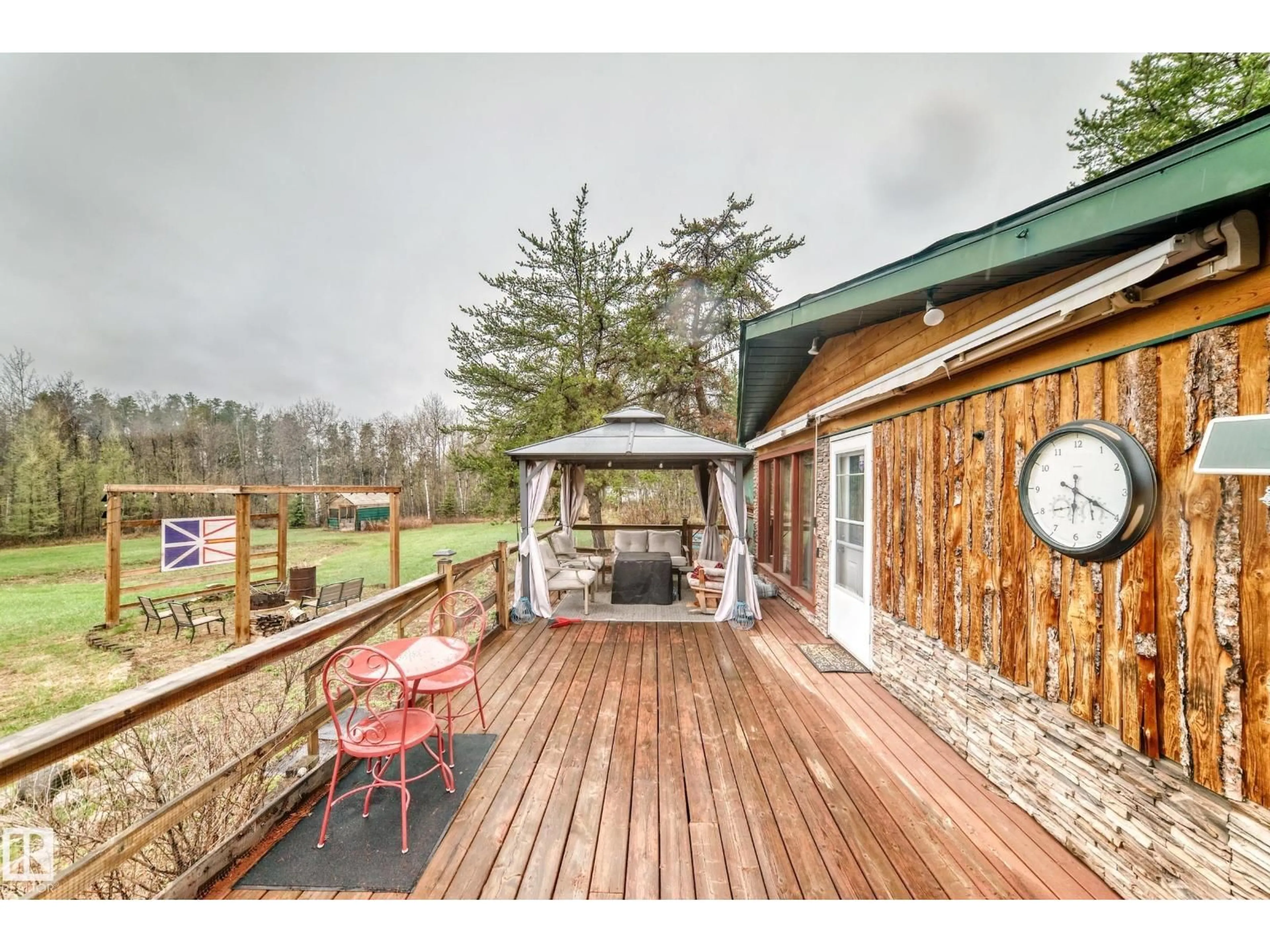 Patio, water/lake/river/ocean view for 575040 RANGE ROAD 173, Rural Lamont County Alberta T0B0W0