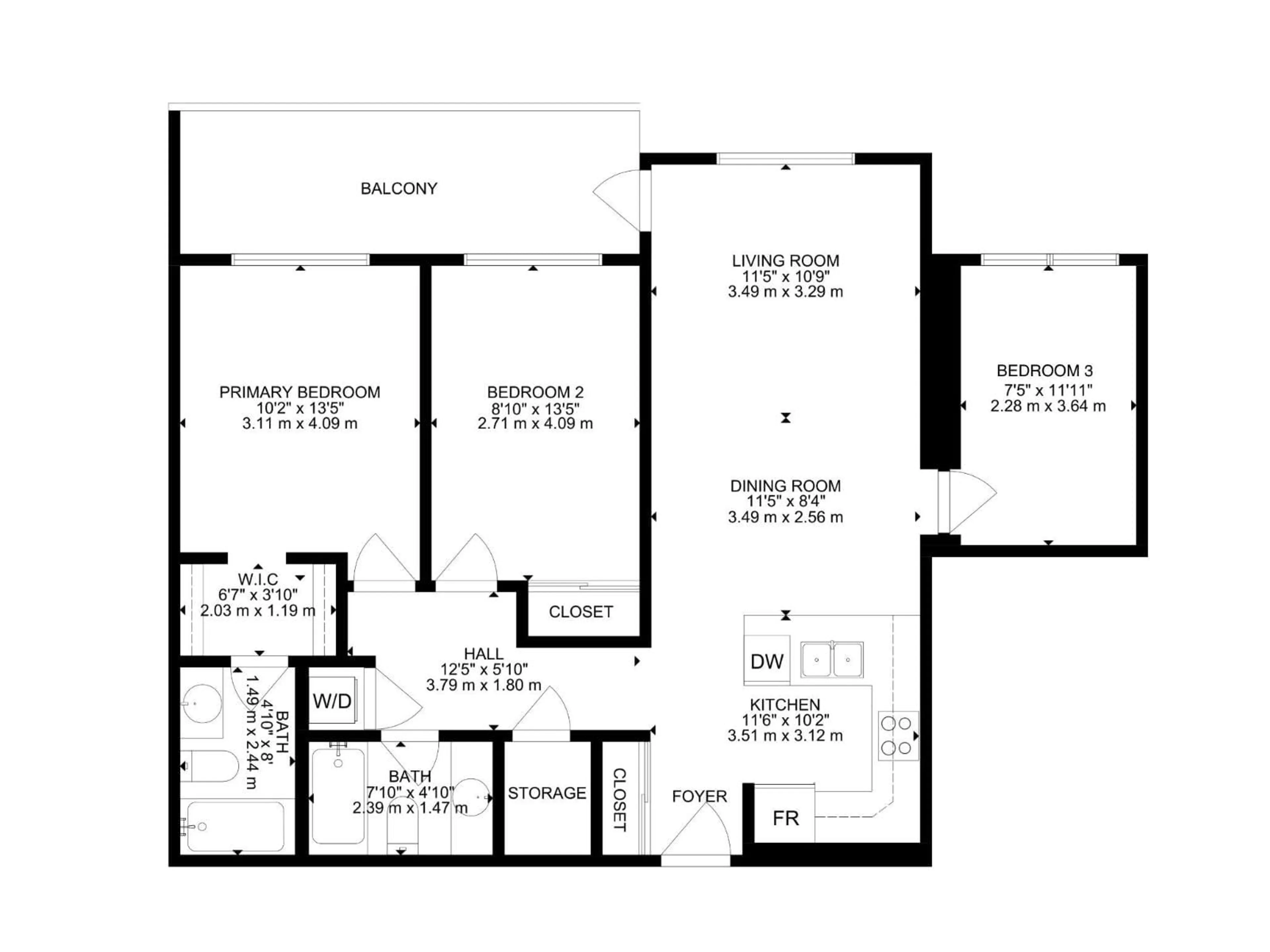 Floor plan for #213 - 17404 64 AV, Edmonton Alberta T5T6X4