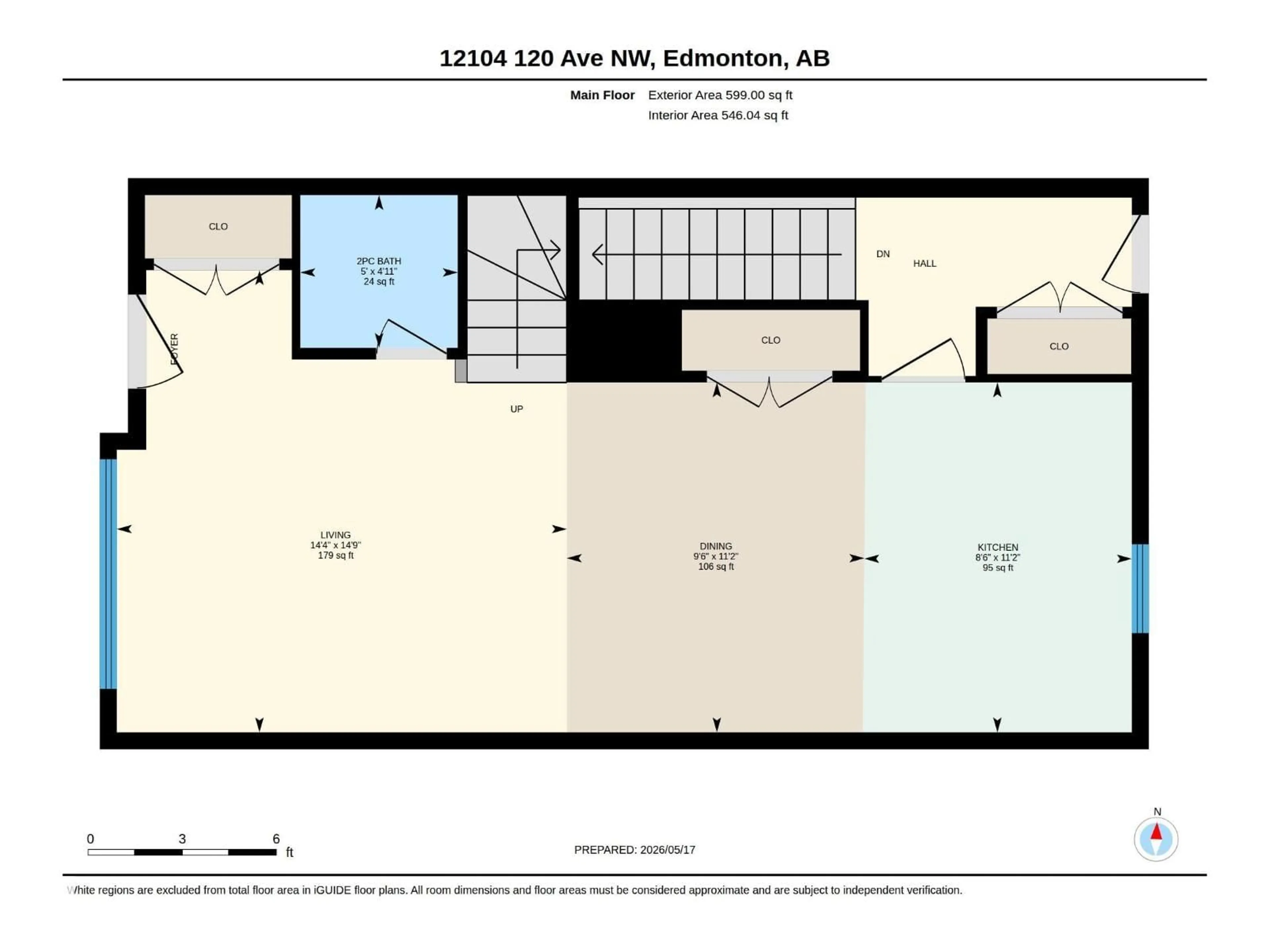 Floor plan for NW - 12104 120 AV, Edmonton Alberta T5L3B8