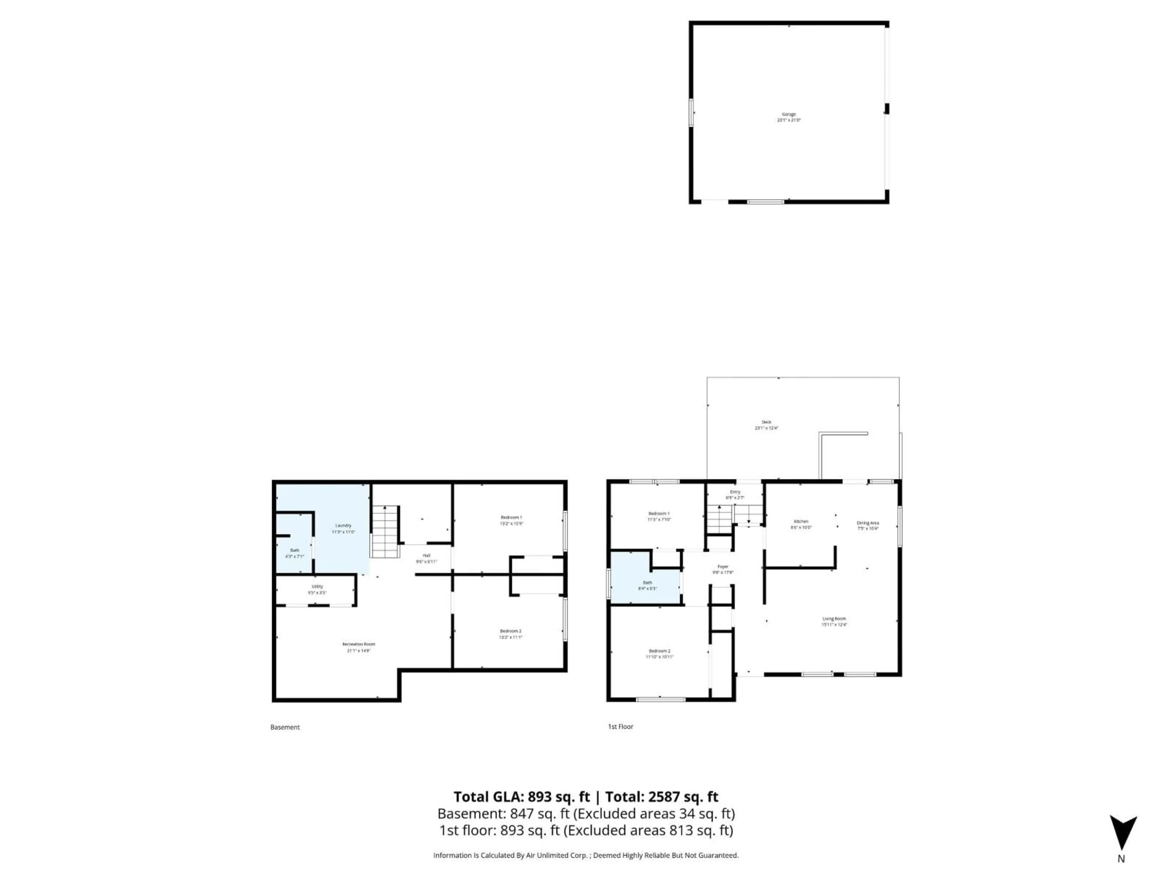 Floor plan for NW - 6219 134 AV, Edmonton Alberta T5A0L7