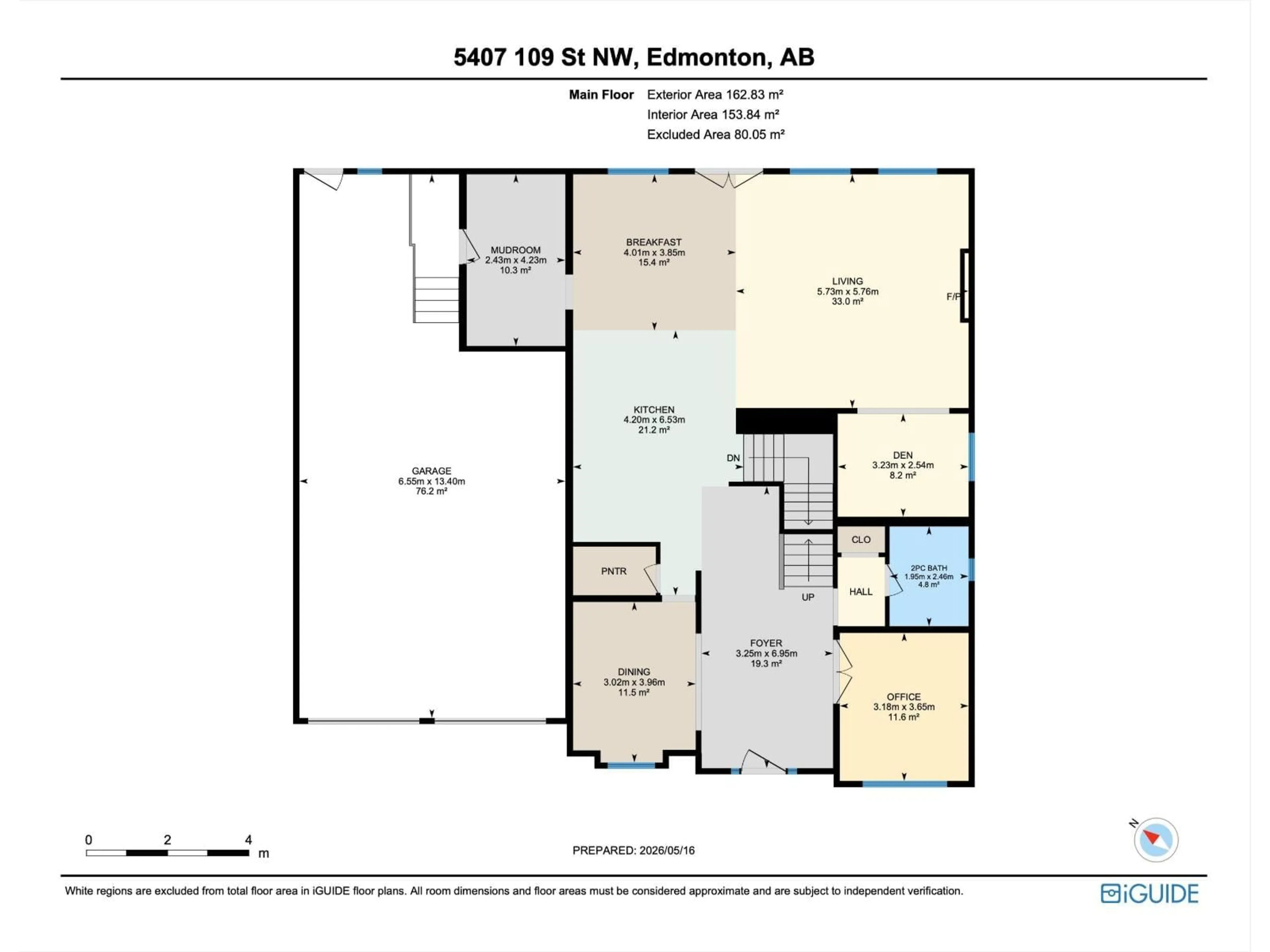 Floor plan for 5407 109 ST, Edmonton Alberta T6H3A7