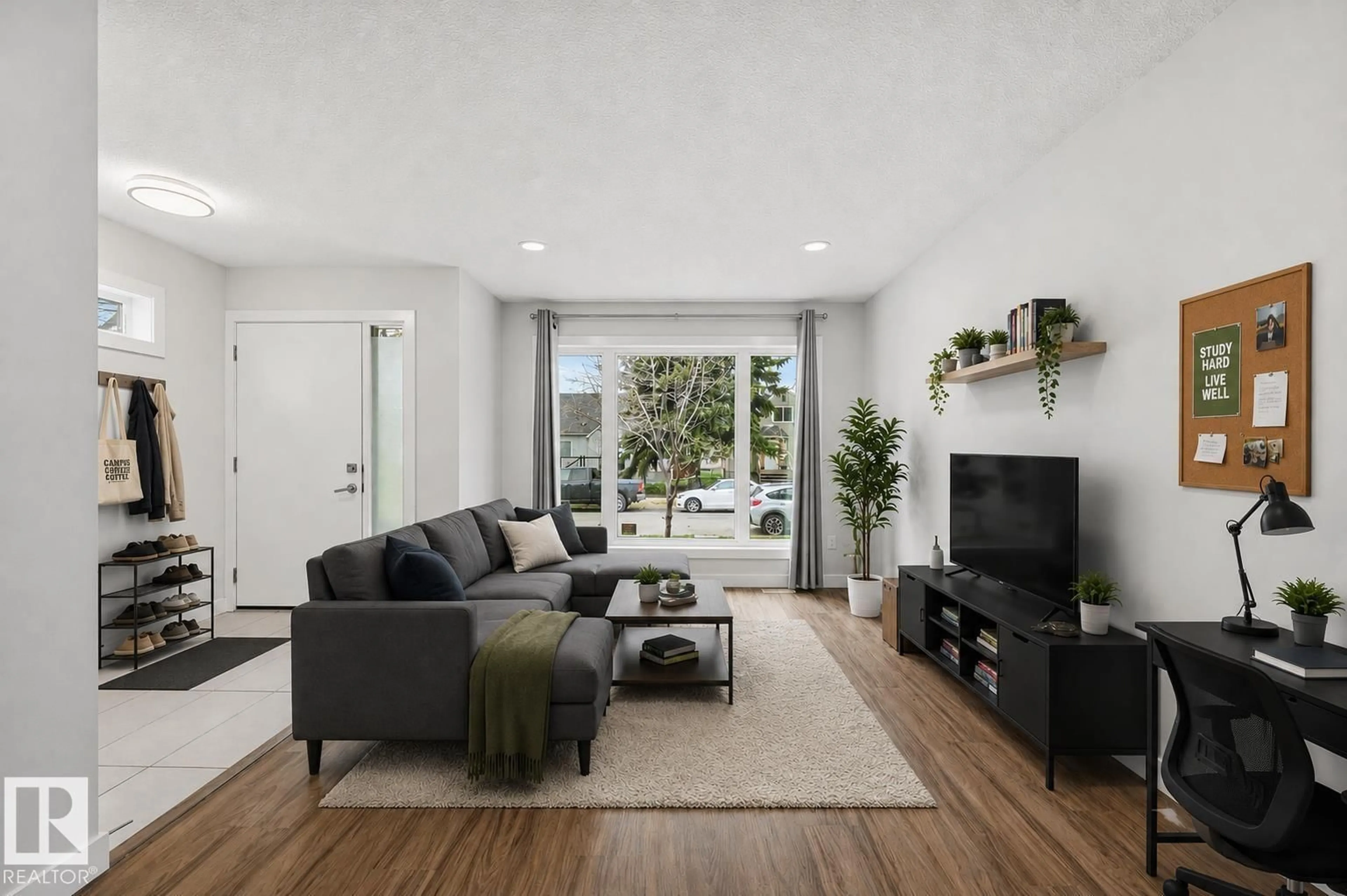 Living room with furniture, unknown for 11146 78 AV, Edmonton Alberta T6G0M6