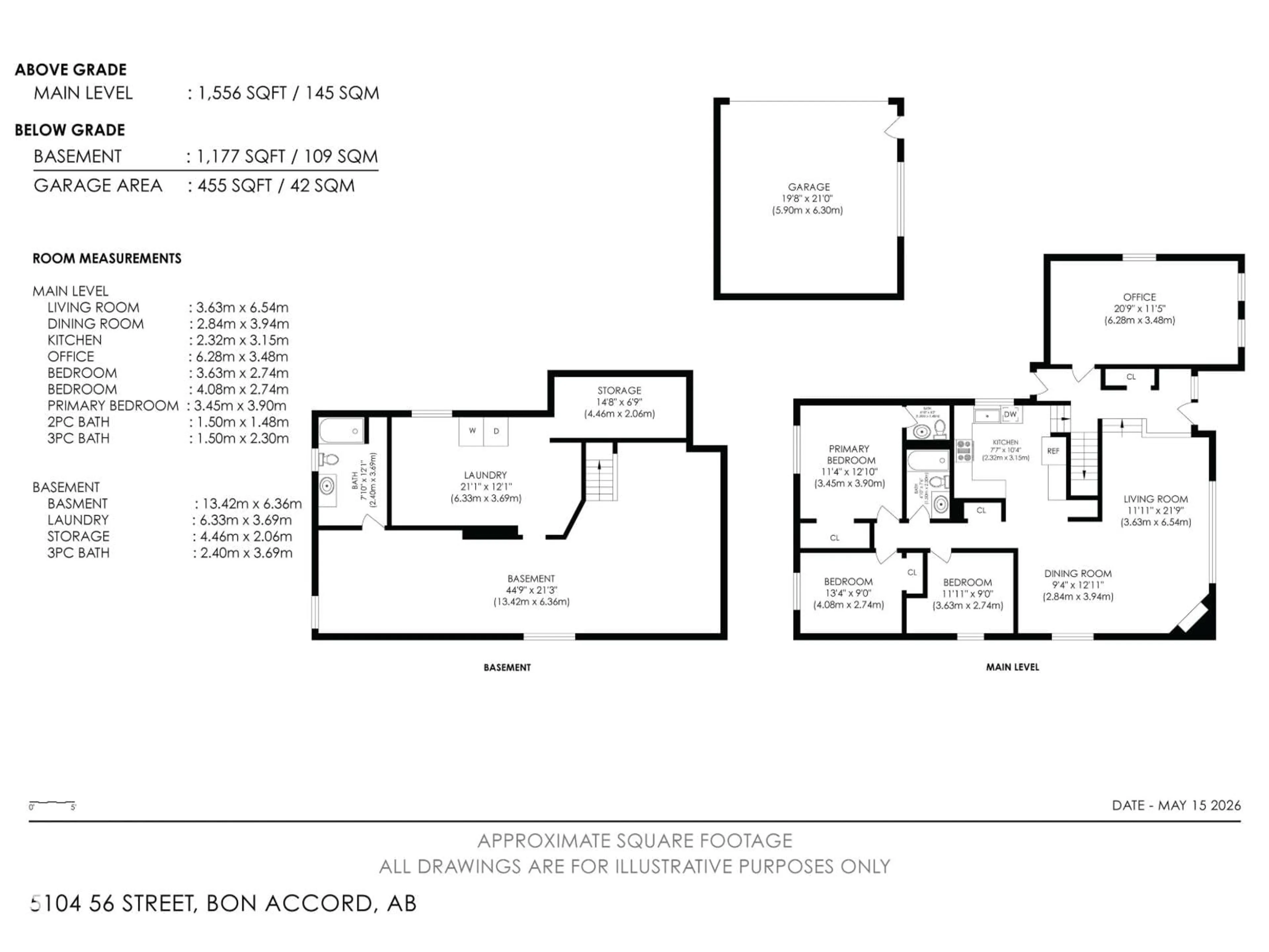 Floor plan for 5104 56 ST, Bon Accord Alberta T0A0K0