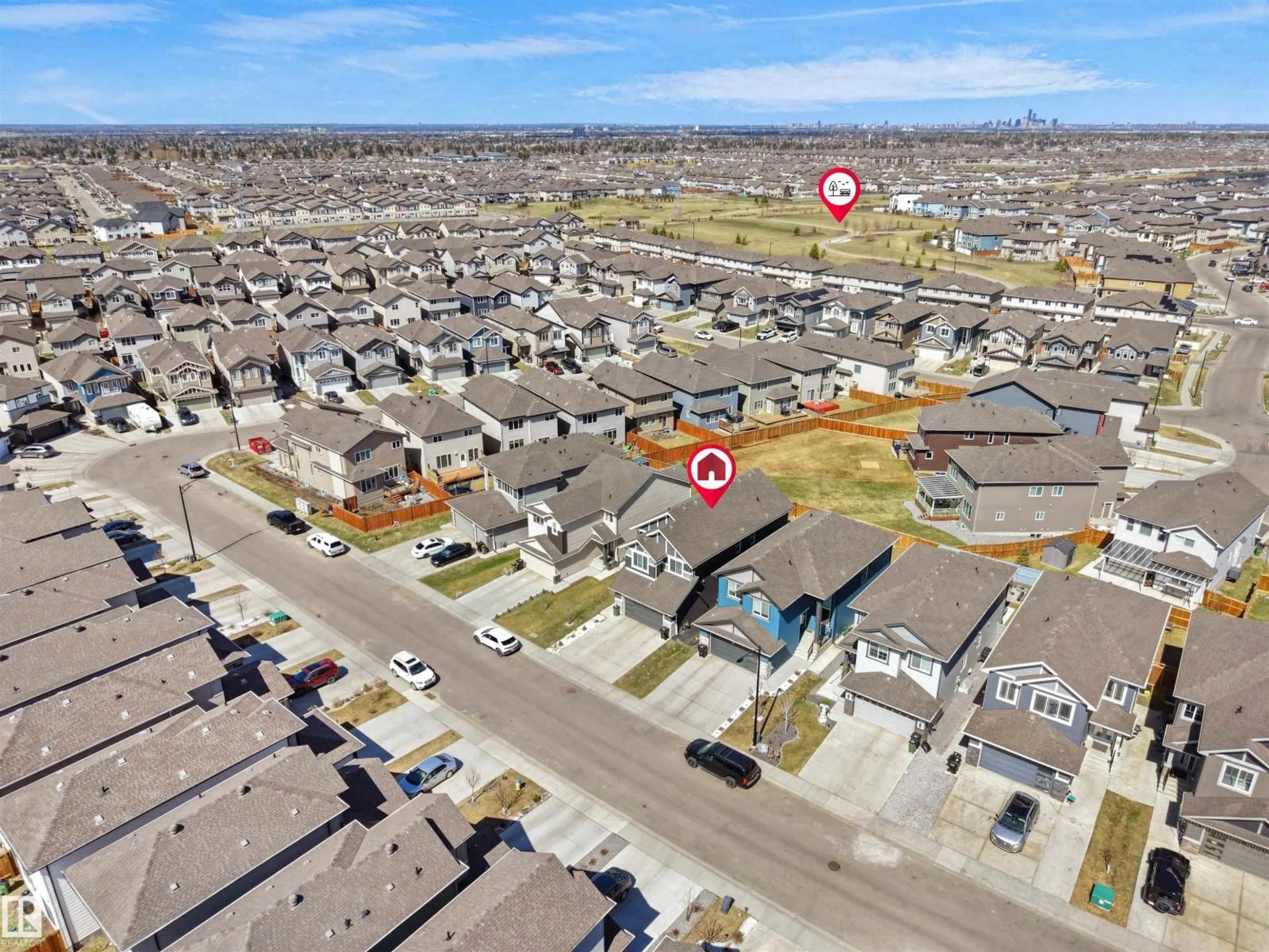 A pic from outside/outdoor area/front of a property/back of a property/a pic from drone, street for NW - 2520 12 AV, Edmonton Alberta T6T2M6