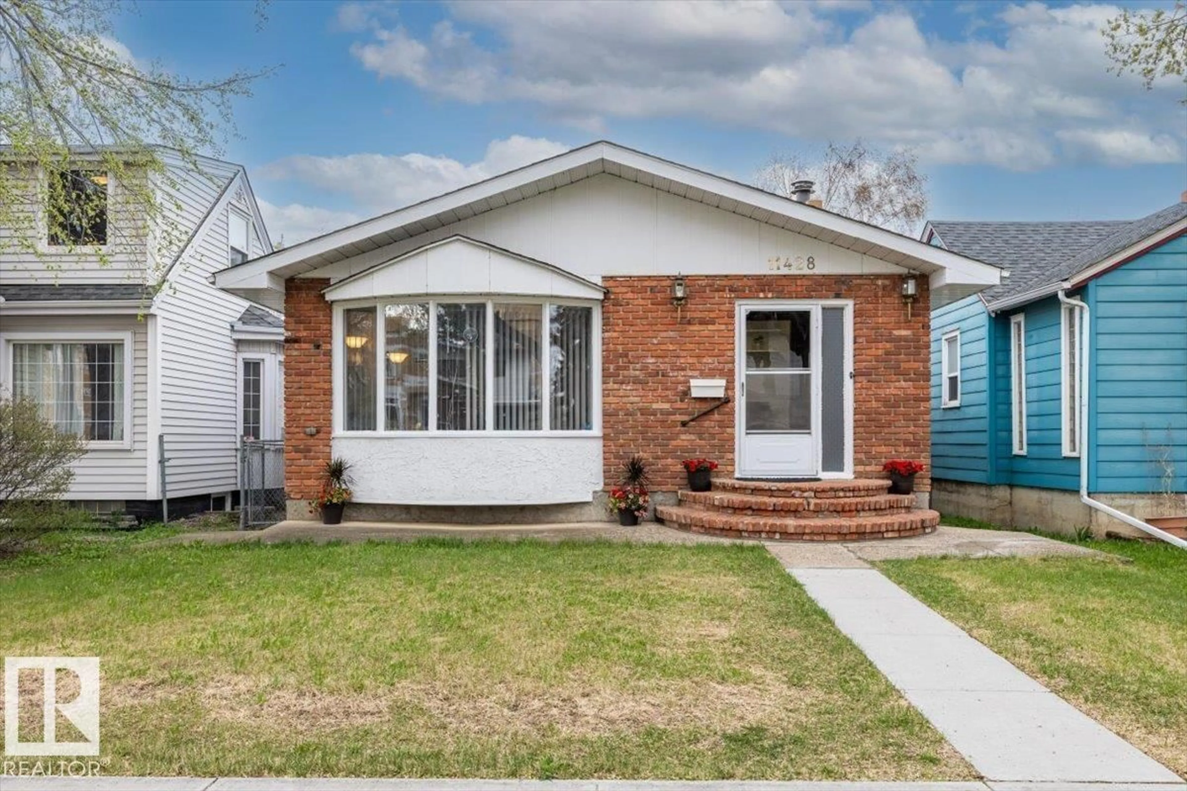 Home with brick exterior material, street for 11428 79 AV, Edmonton Alberta T6G0P6