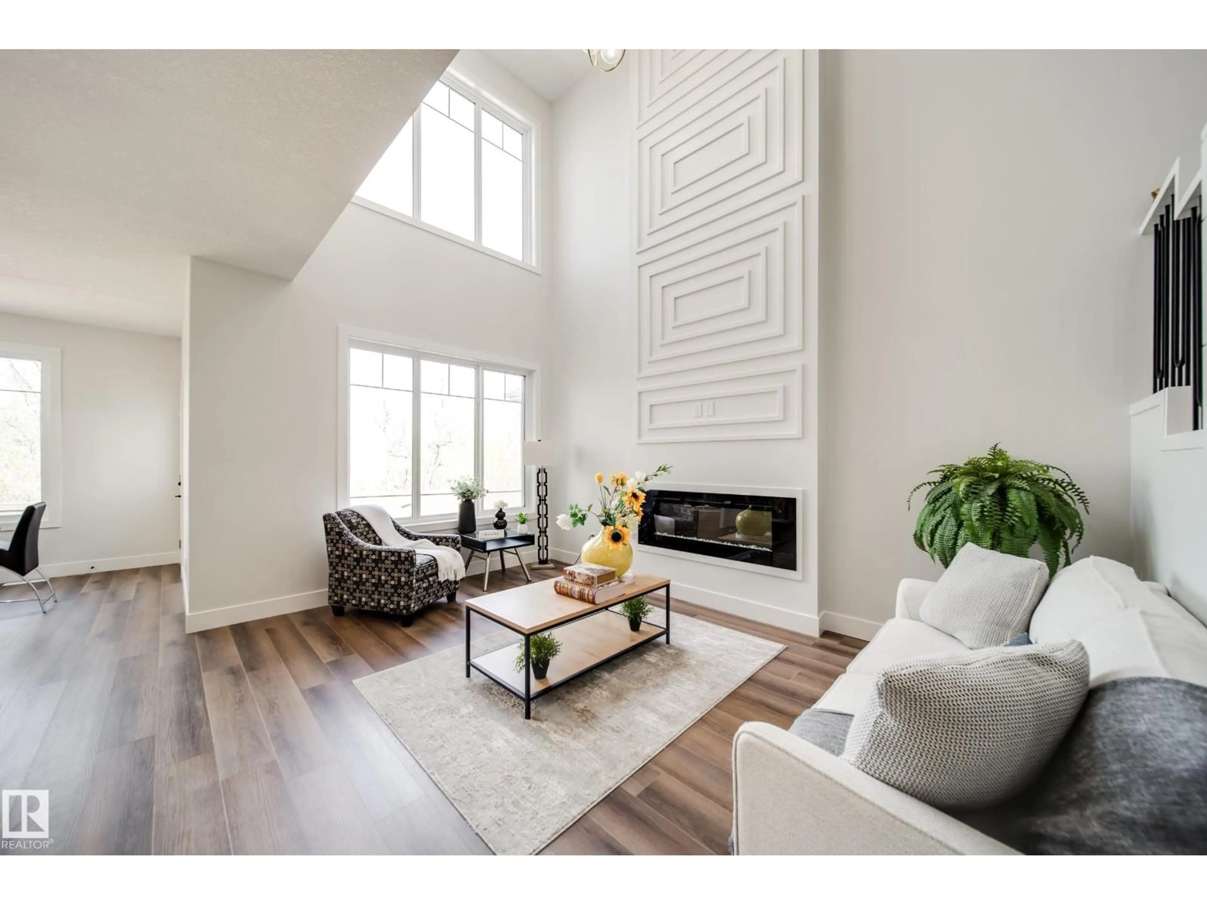 Living room with furniture, unknown for NW - 8808 183 AV, Edmonton Alberta T5Z2K6