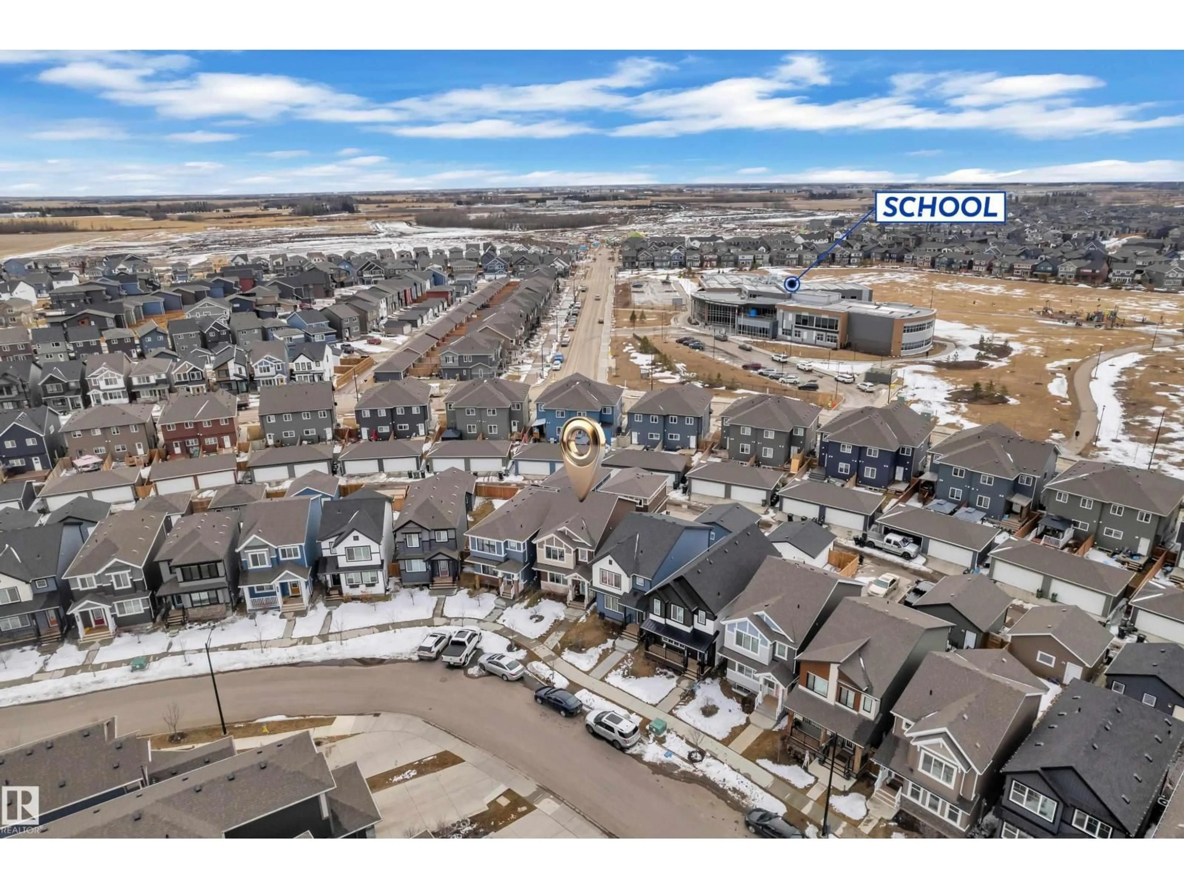 A pic from outside/outdoor area/front of a property/back of a property/a pic from drone, unknown for CI SW - 1645 PLUM CIRCLE, Edmonton Alberta T6X2Y5