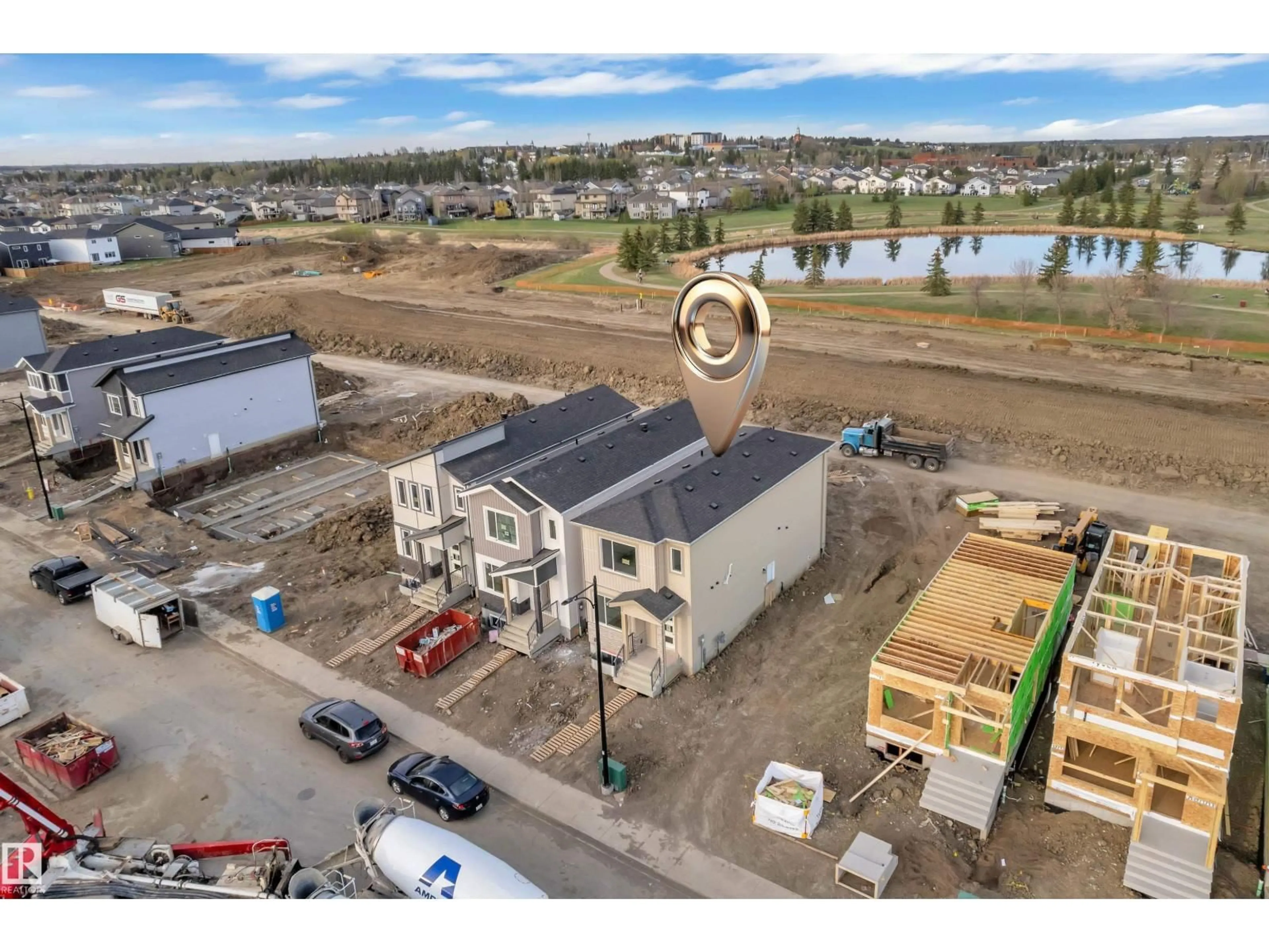 A pic from outside/outdoor area/front of a property/back of a property/a pic from drone, building for 4211 63 ST, Beaumont Alberta T4X3E9