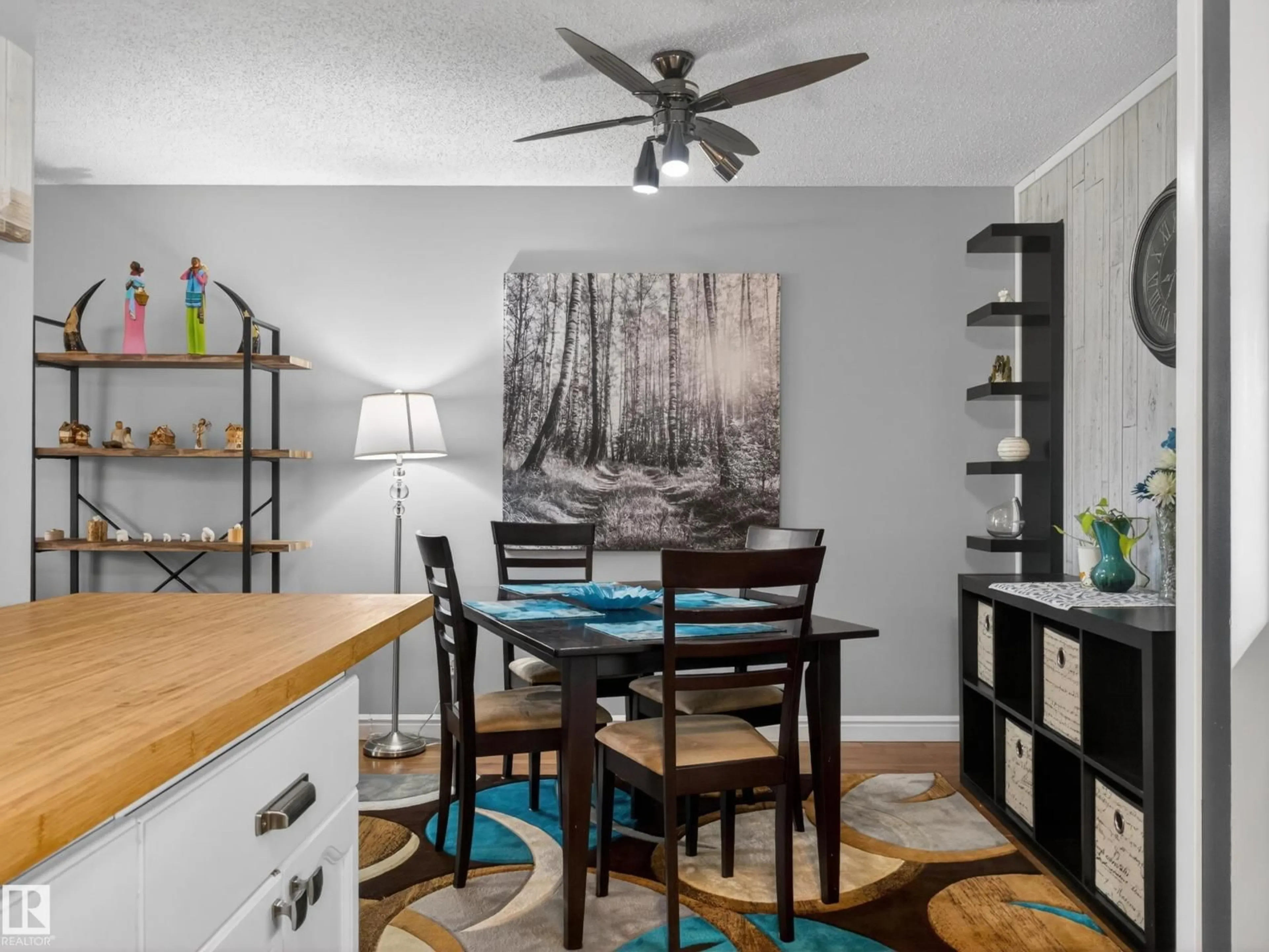 Open concept kitchen, wood/laminate floor for 165 2703 79 ST NW, Edmonton Alberta T6K3Z6