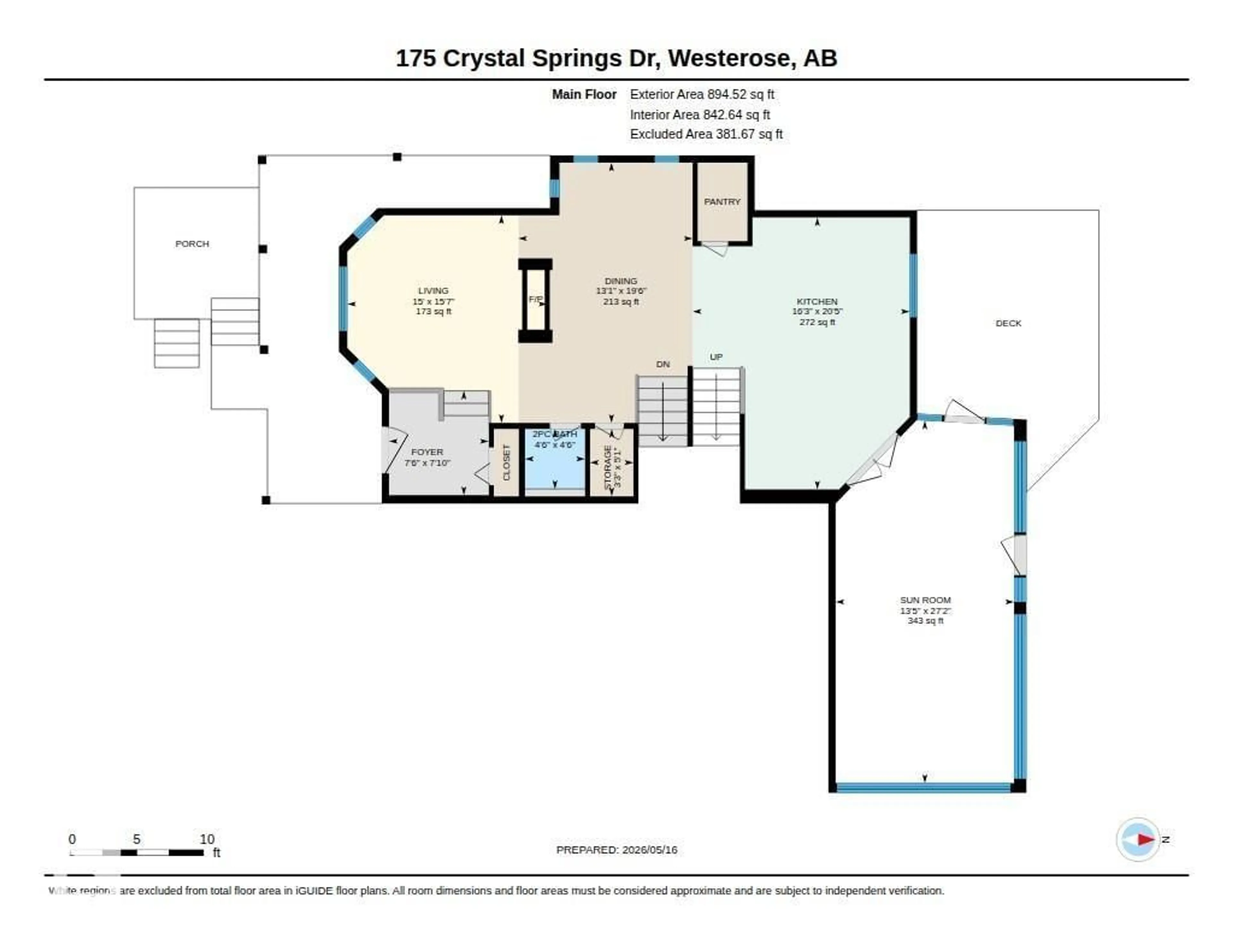 Floor plan for 175 CRYSTAL SPRINGS DRIVE, Rural Wetaskiwin County Alberta T0C2V0
