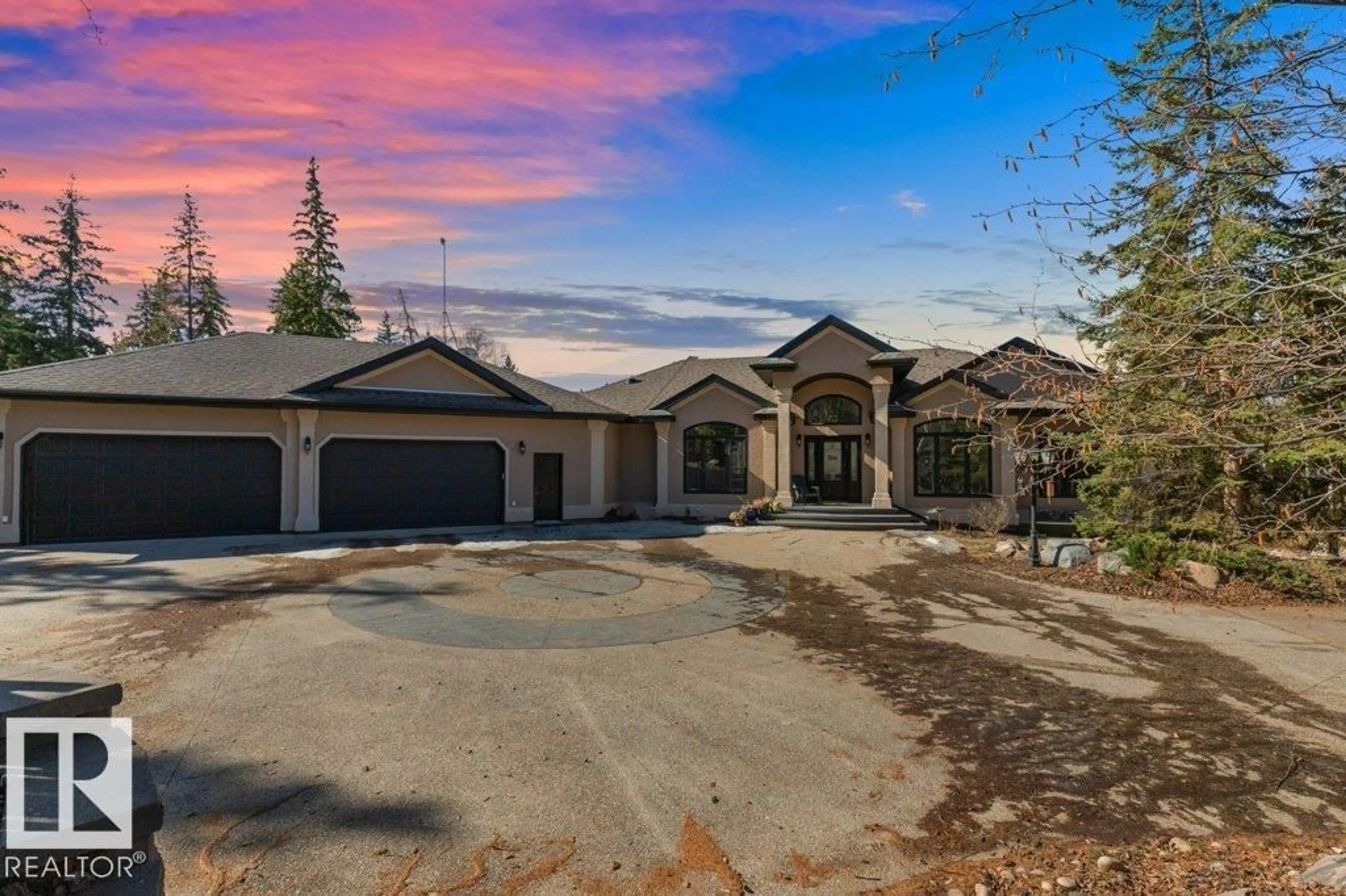 A pic from outside/outdoor area/front of a property/back of a property/a pic from drone, mountain view for 26321 HIGHWAY 627, Rural Parkland County Alberta T7Y1C7