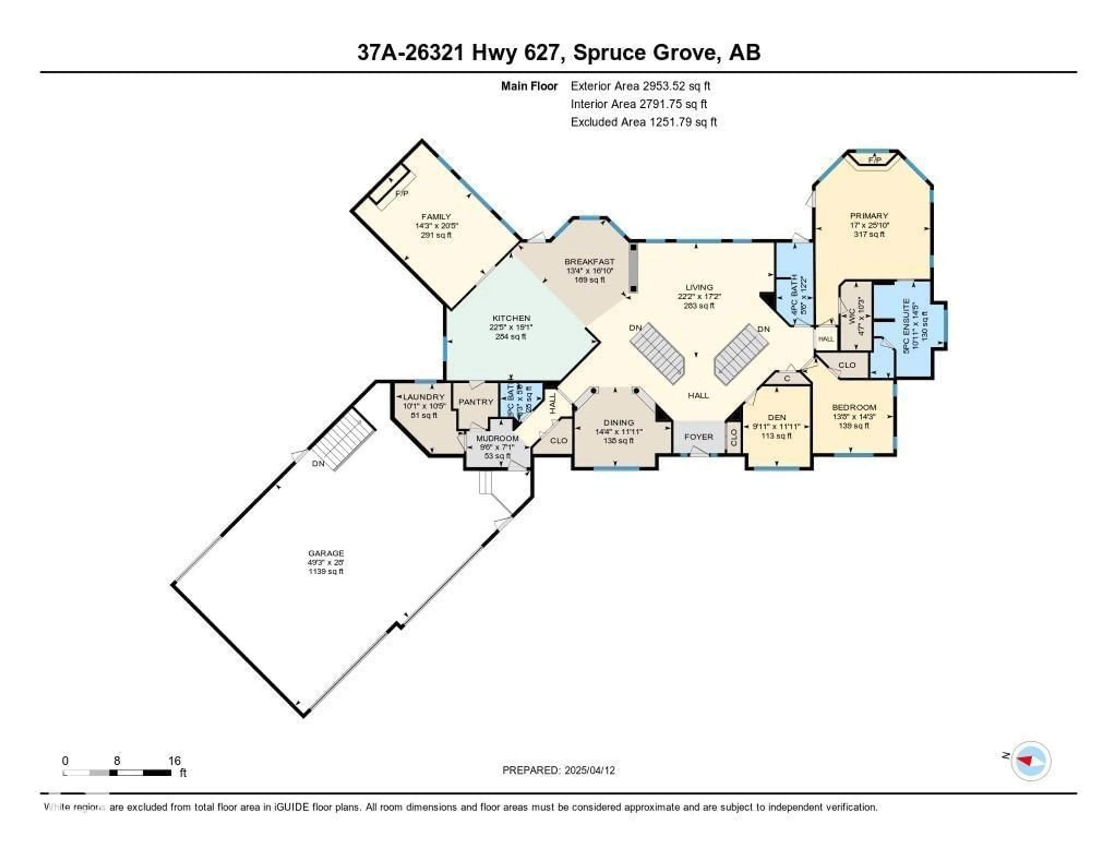Floor plan for 26321 HIGHWAY 627, Rural Parkland County Alberta T7Y1C7