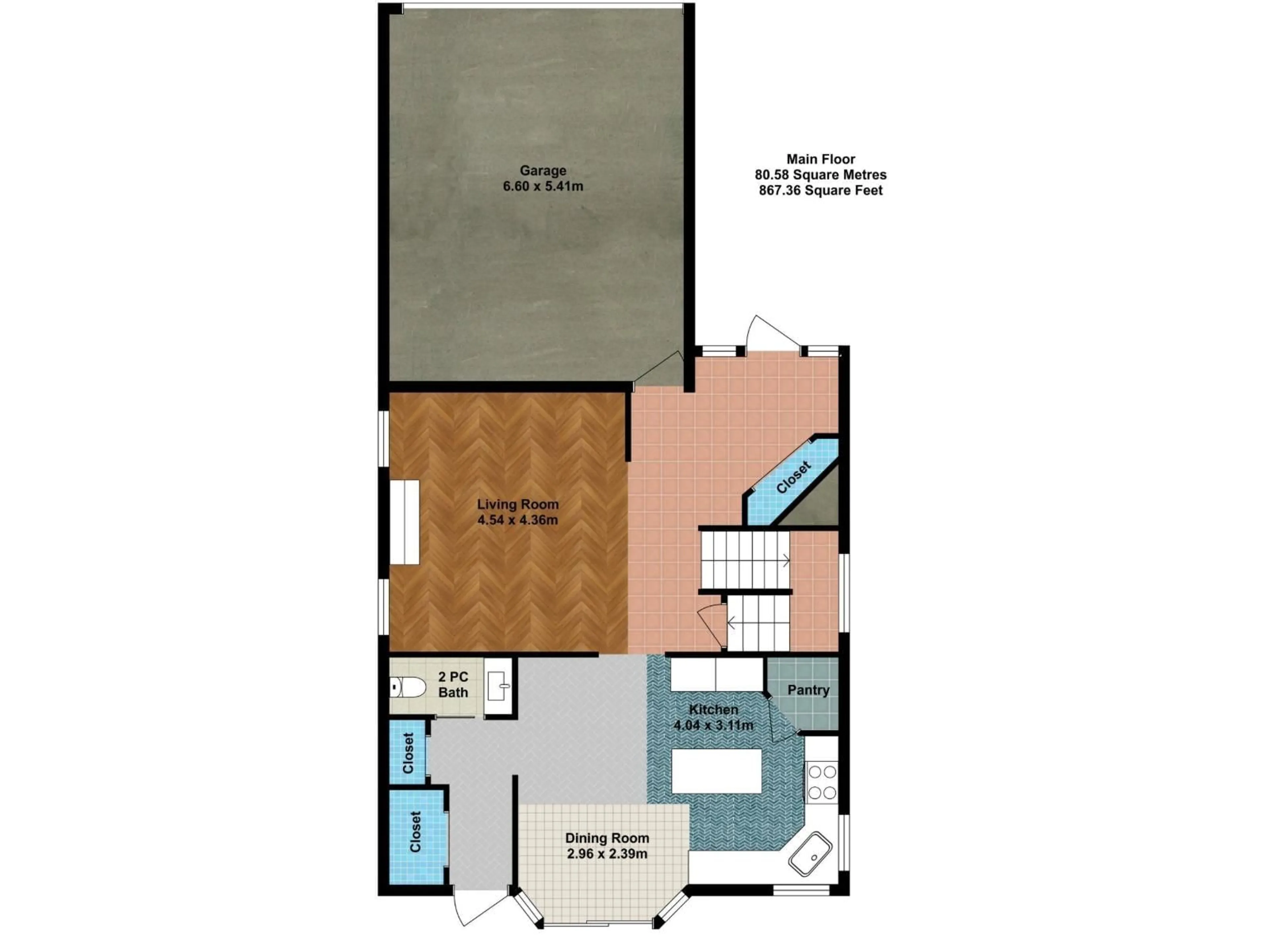 Floor plan for 5006 59, Beaumont Alberta T4X1B7