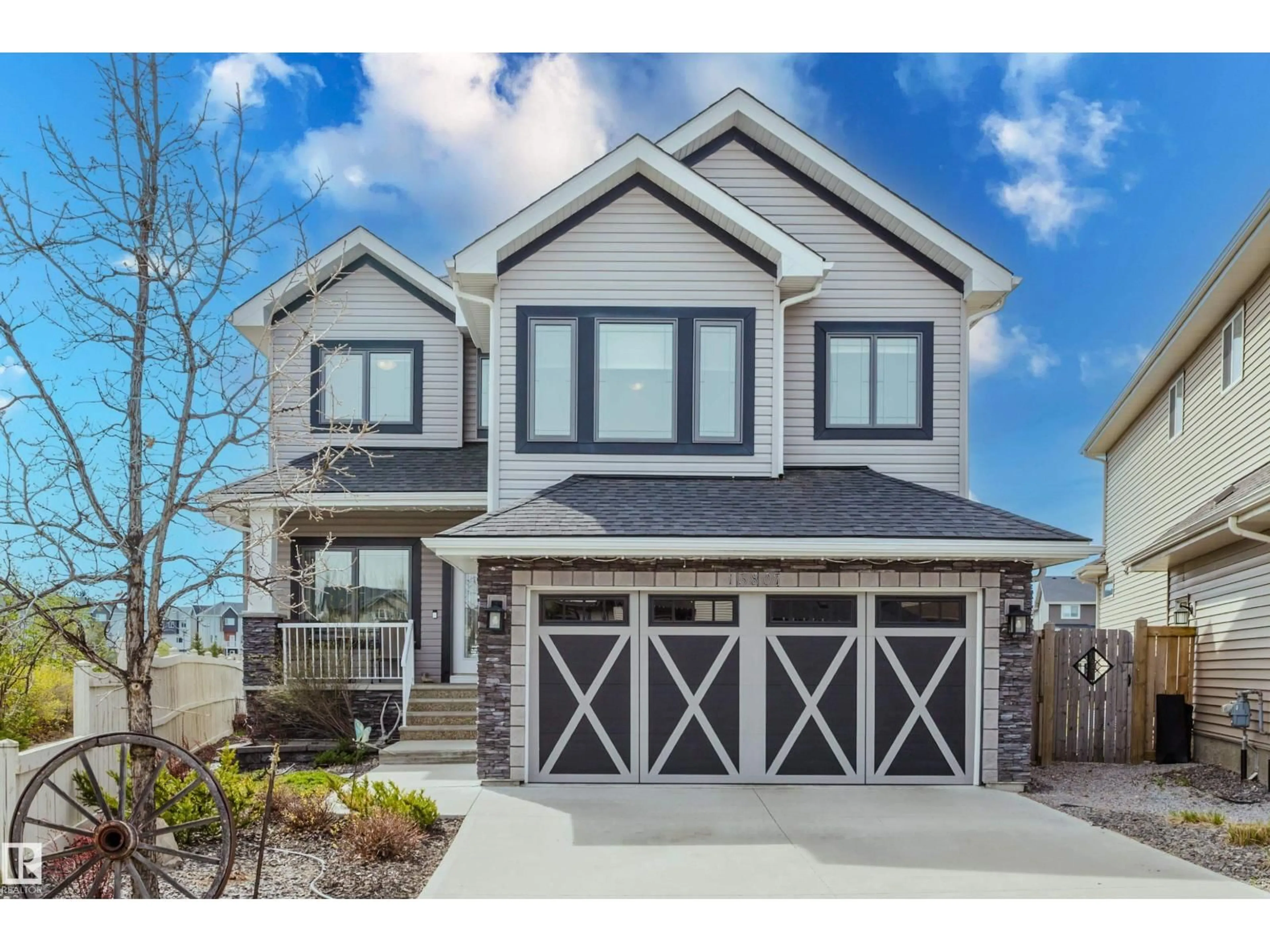 Home with brick exterior material, street for SW - 15807 11 AV, Edmonton Alberta T6W2S4