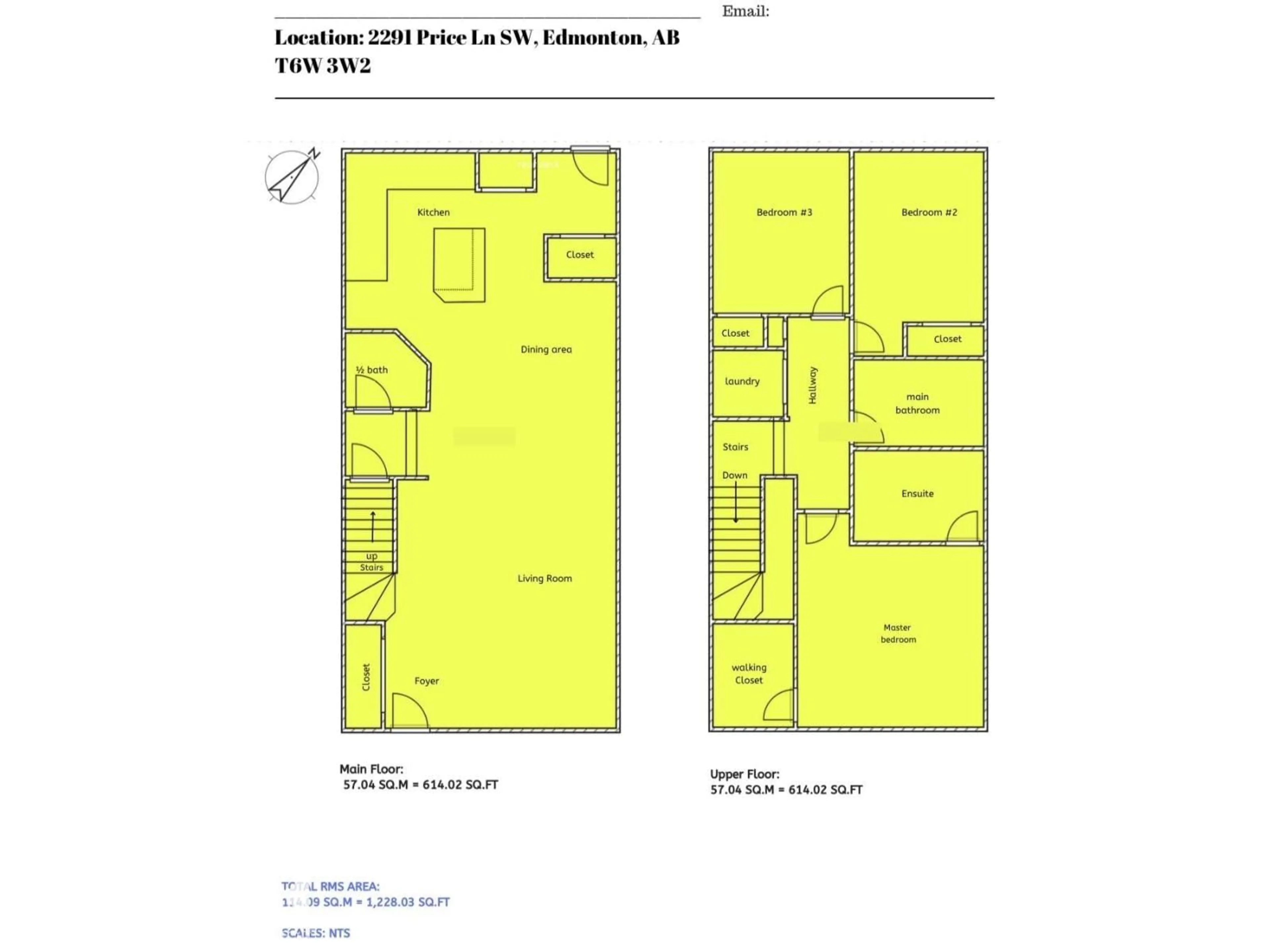 Floor plan for 2291 PRICE LN, Edmonton Alberta T6W3W2