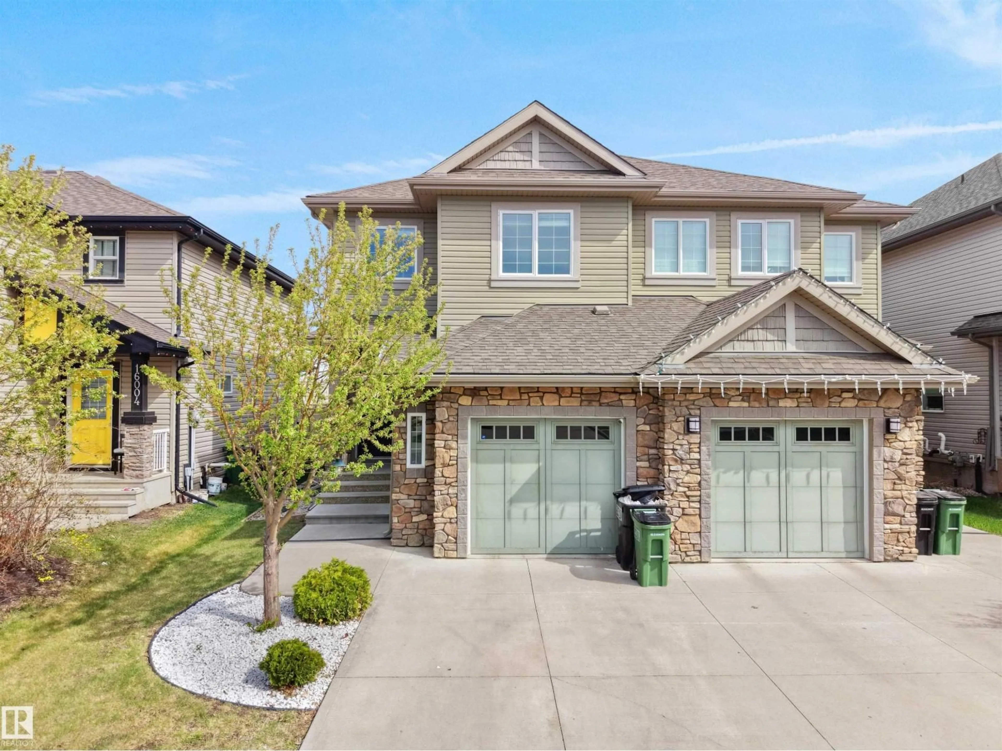 Home with brick exterior material, street for SW - 15926 10 AV, Edmonton Alberta T6W2H1