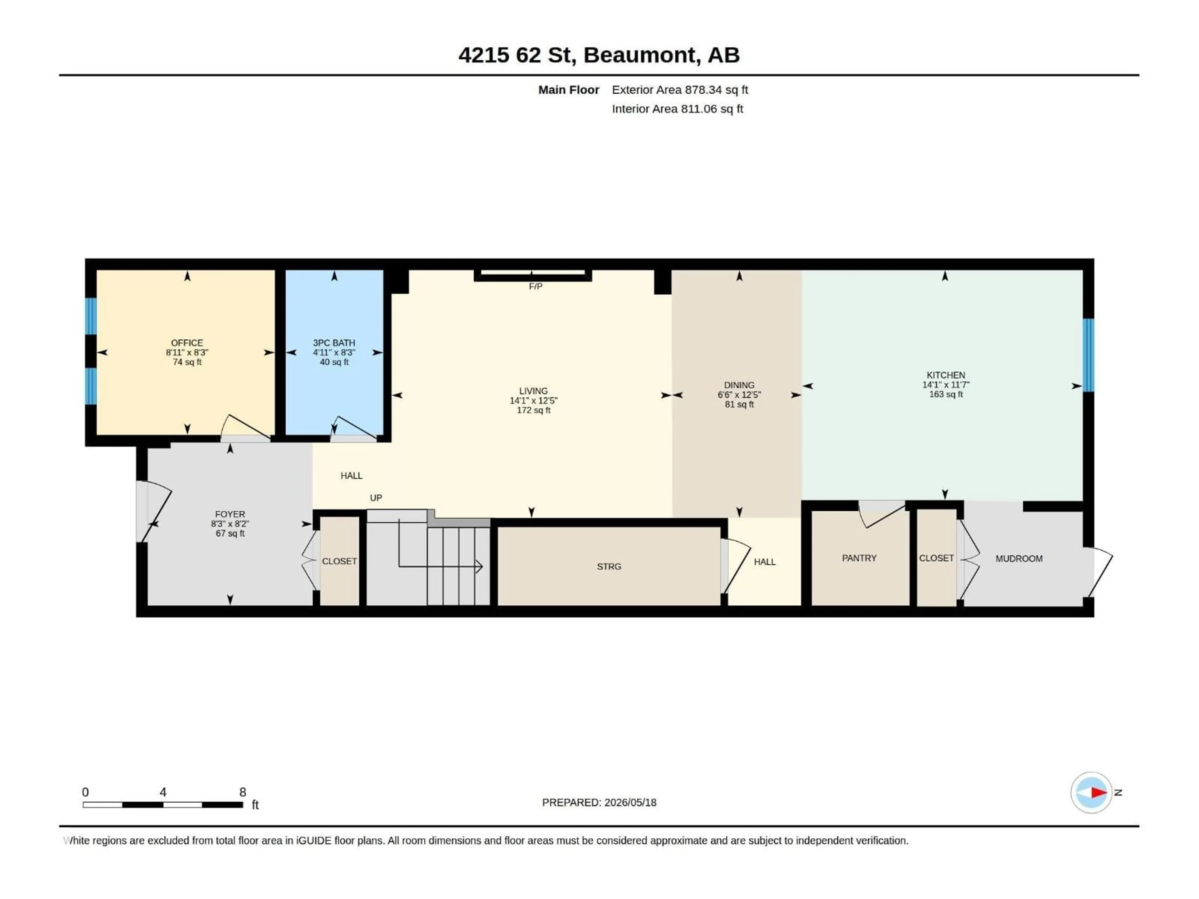 Floor plan for 4215 63 ST, Beaumont Alberta T4X3E9