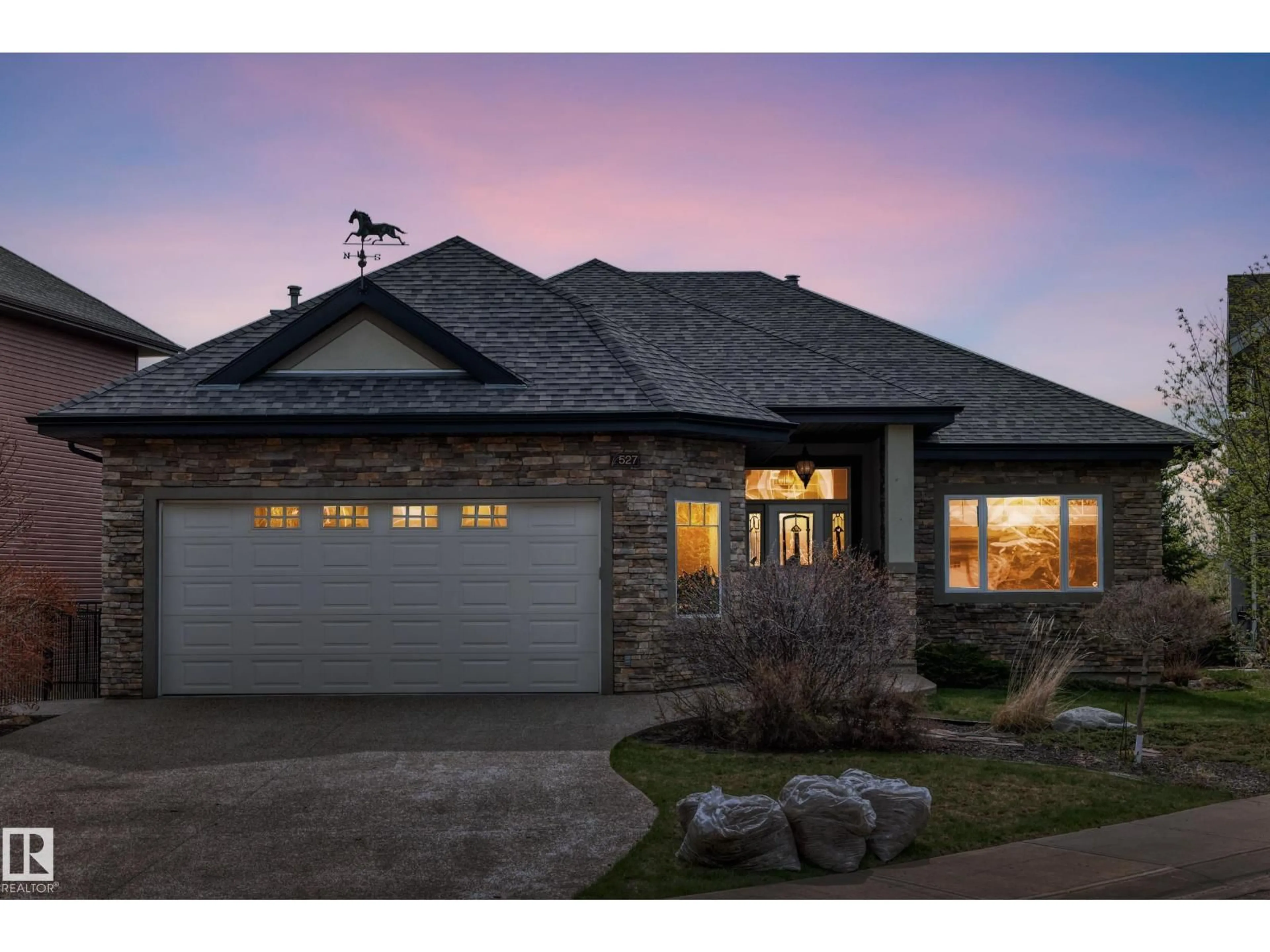 Home with brick exterior material, street for SW - 527 CALLAGHAN PT, Edmonton Alberta T6W0G4