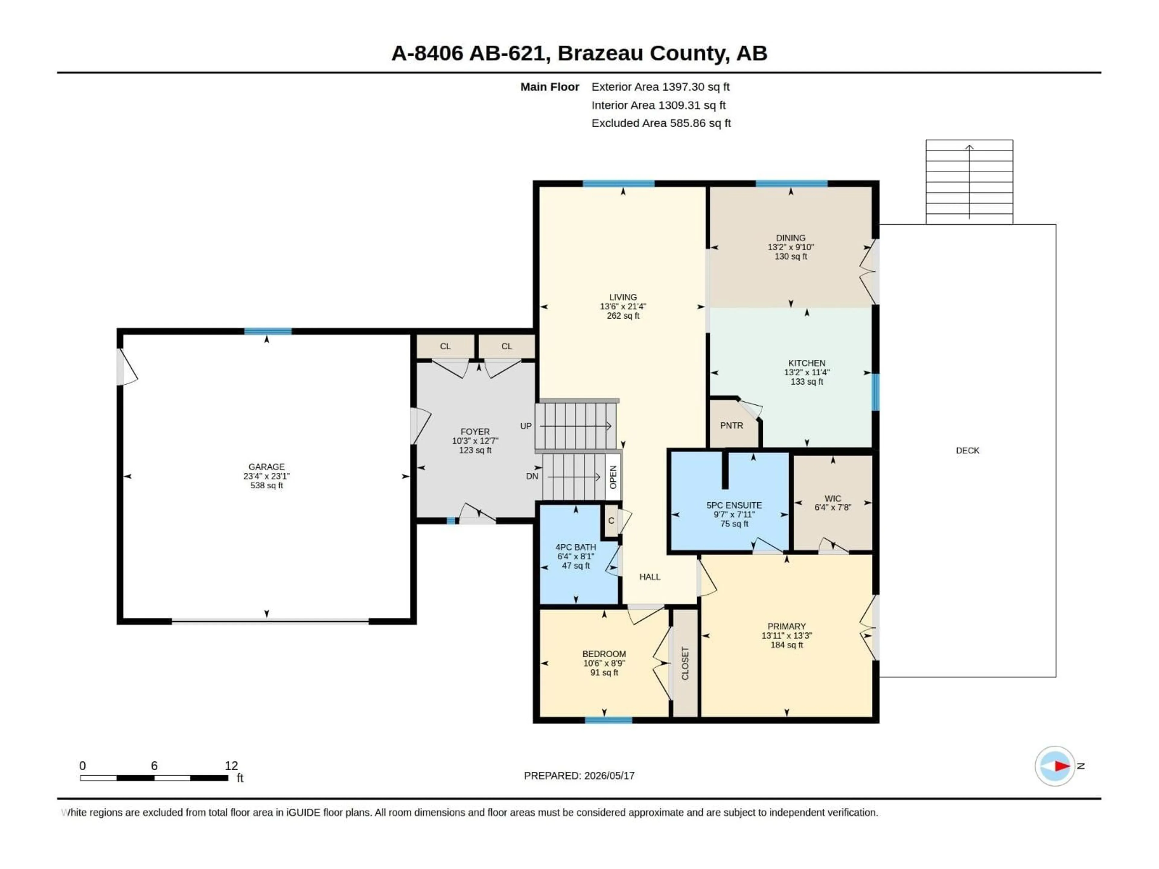 Floor plan for #A - 8406 HWY 621, Rural Brazeau County Alberta T7A2A2