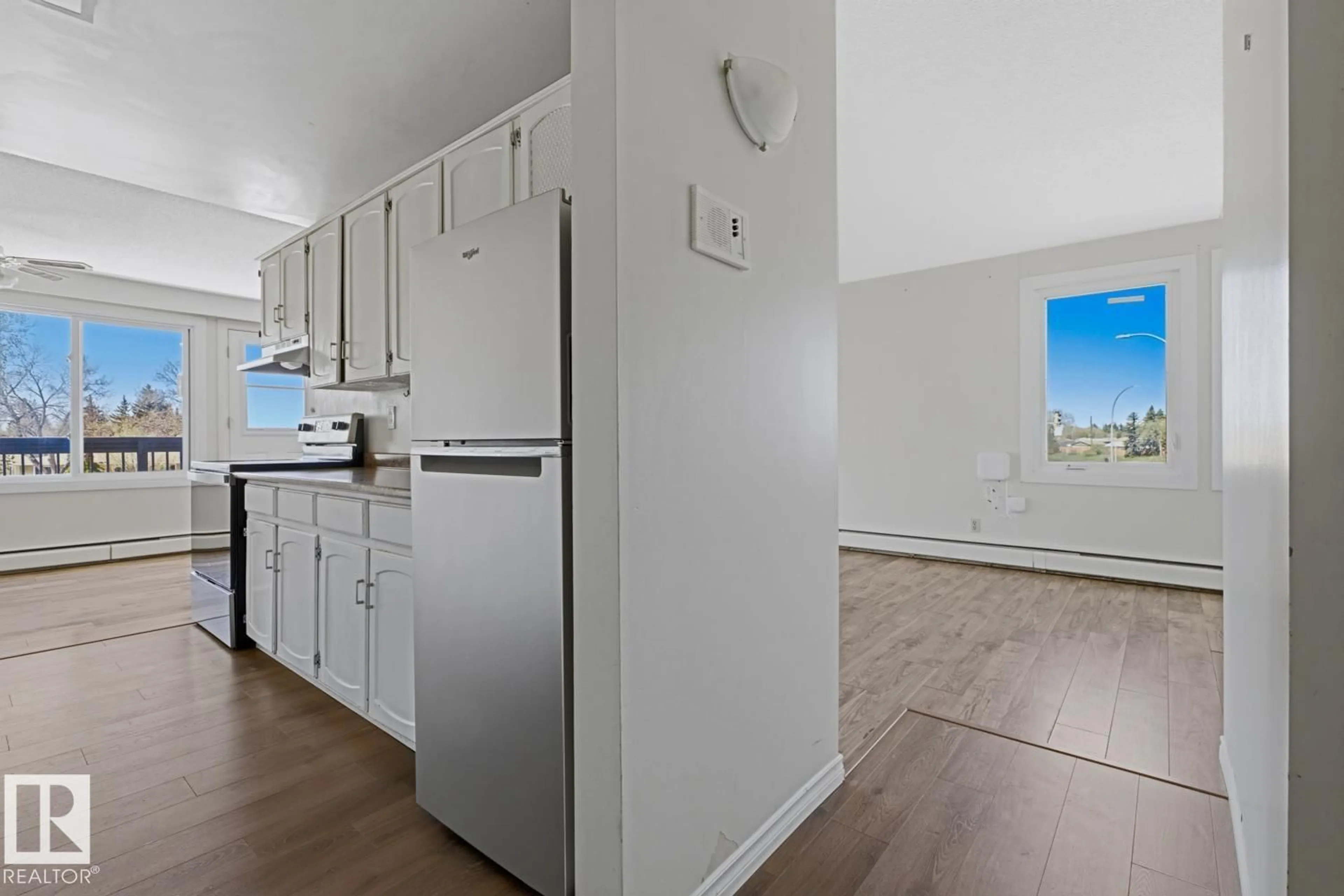 Standard kitchen, wood/laminate floor for #212 - 7815 159 ST, Edmonton Alberta T5R2E1