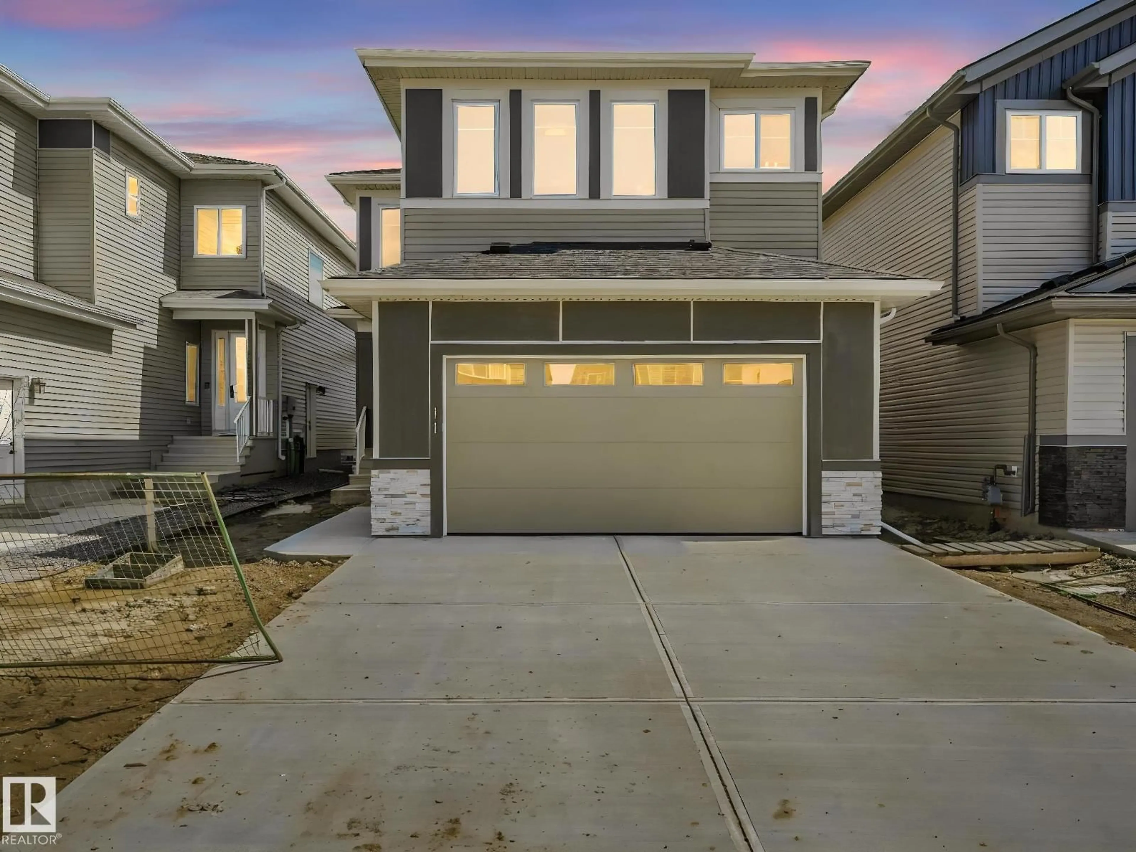 Home with vinyl exterior material, street for 11 DALQUIST BA, Leduc Alberta T9E1N7