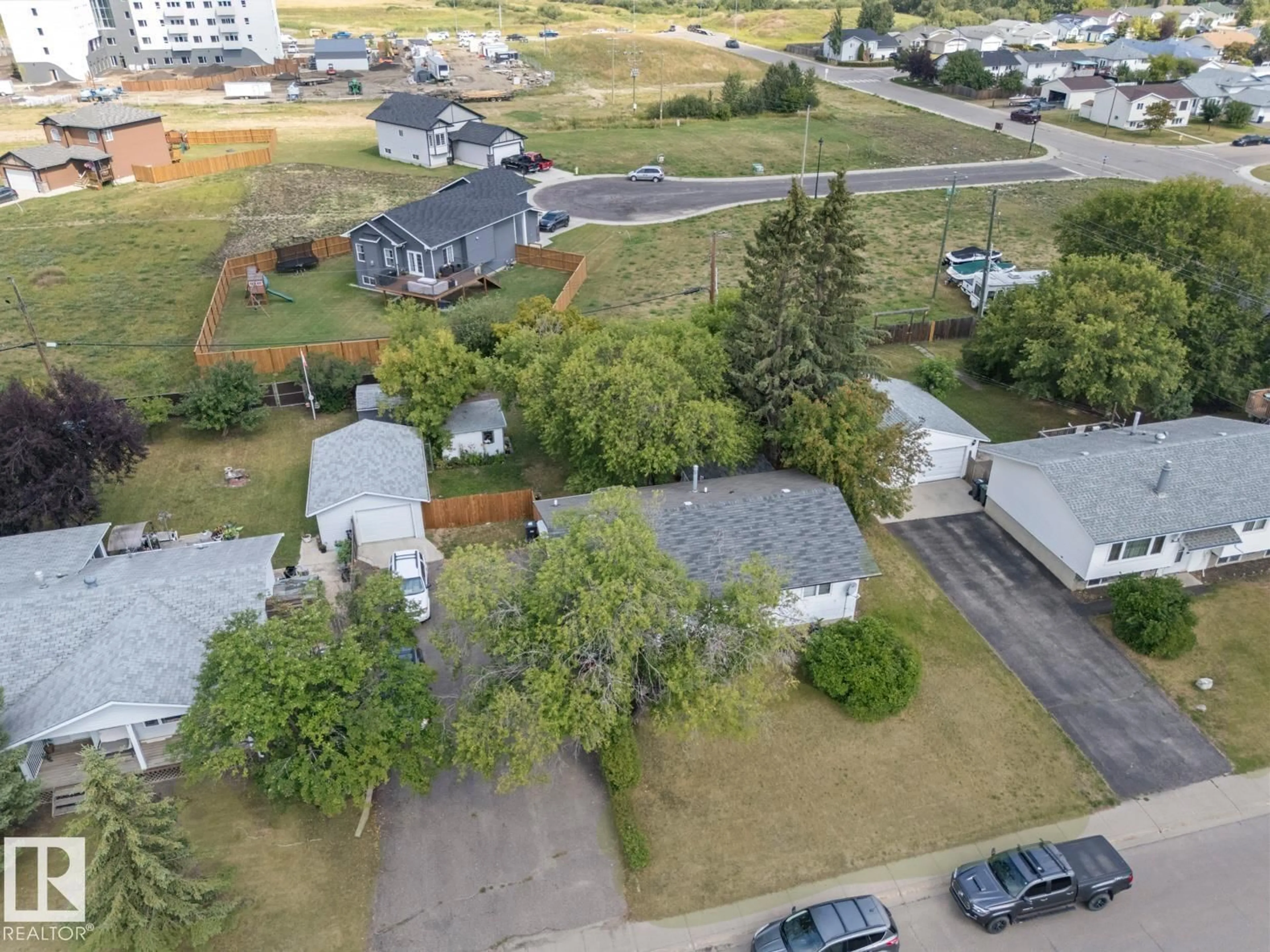 A pic from outside/outdoor area/front of a property/back of a property/a pic from drone, street for 4518 51 AV, Cold Lake Alberta T9M1Z1