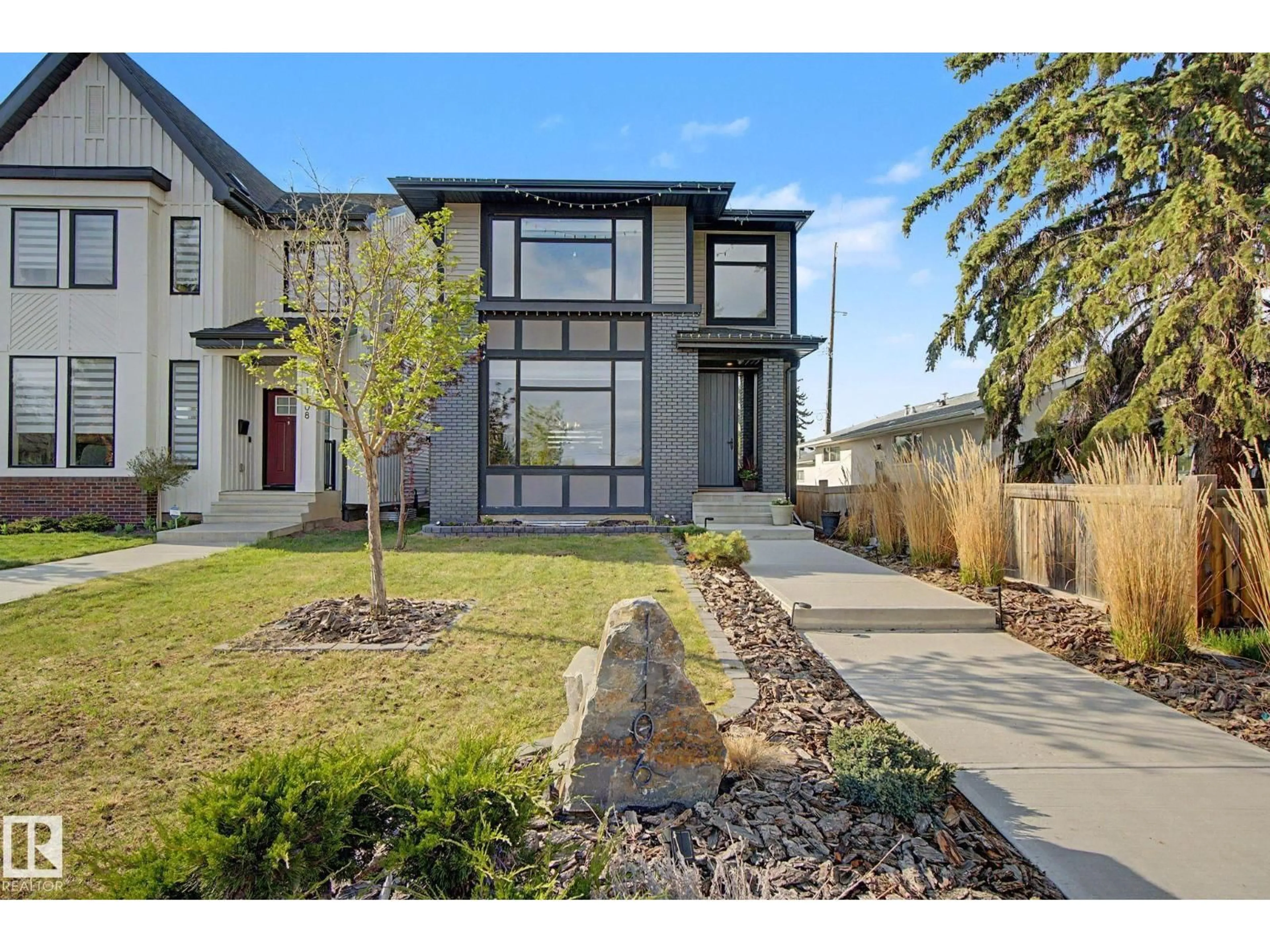Home with brick exterior material, street for 11406 55 AV, Edmonton Alberta T6H0X4