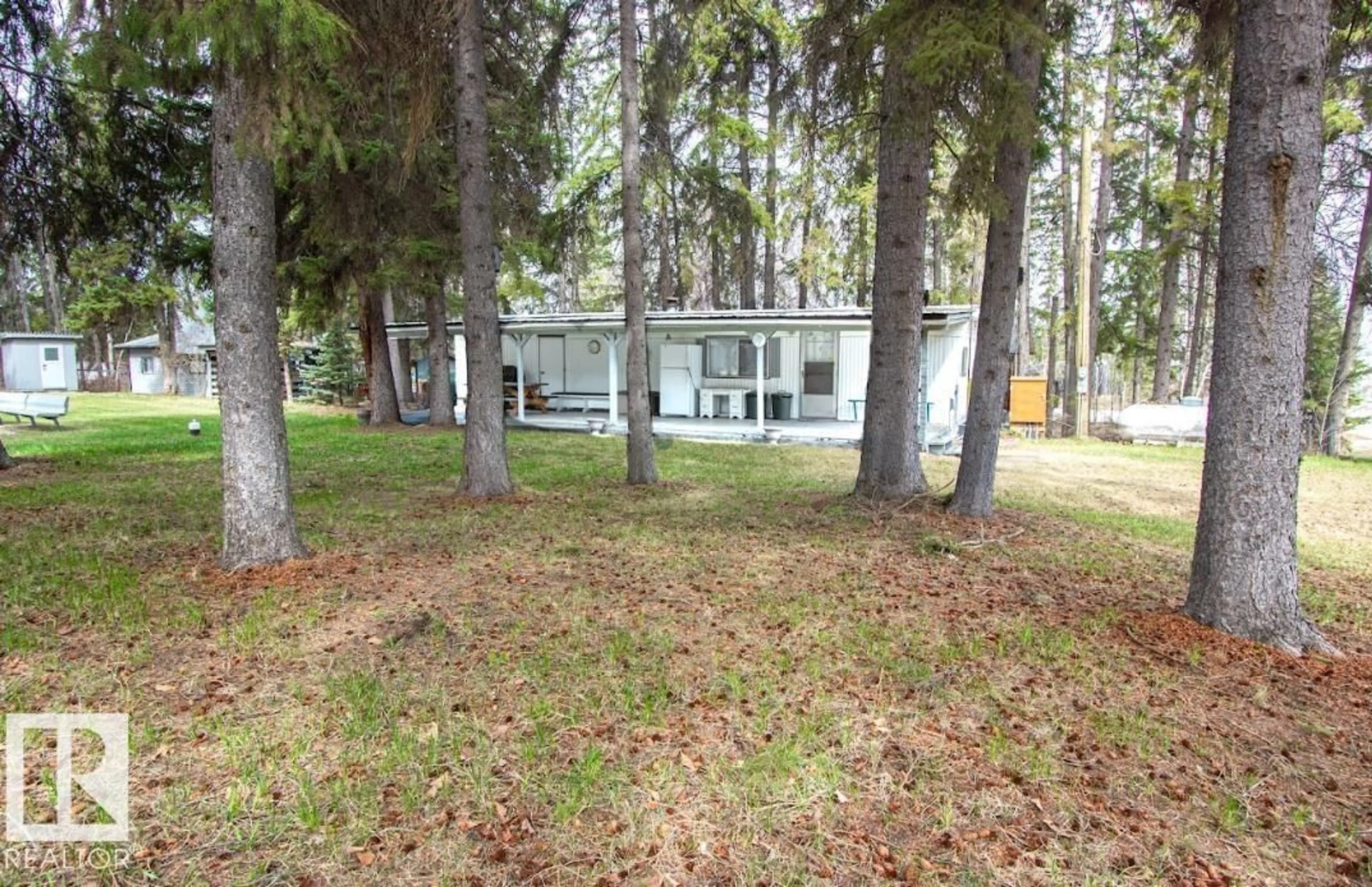 A pic from outside/outdoor area/front of a property/back of a property/a pic from drone, forest/trees view for #314 #315 55230 RGE RD 10, Rural Sturgeon County Alberta T8R0K4