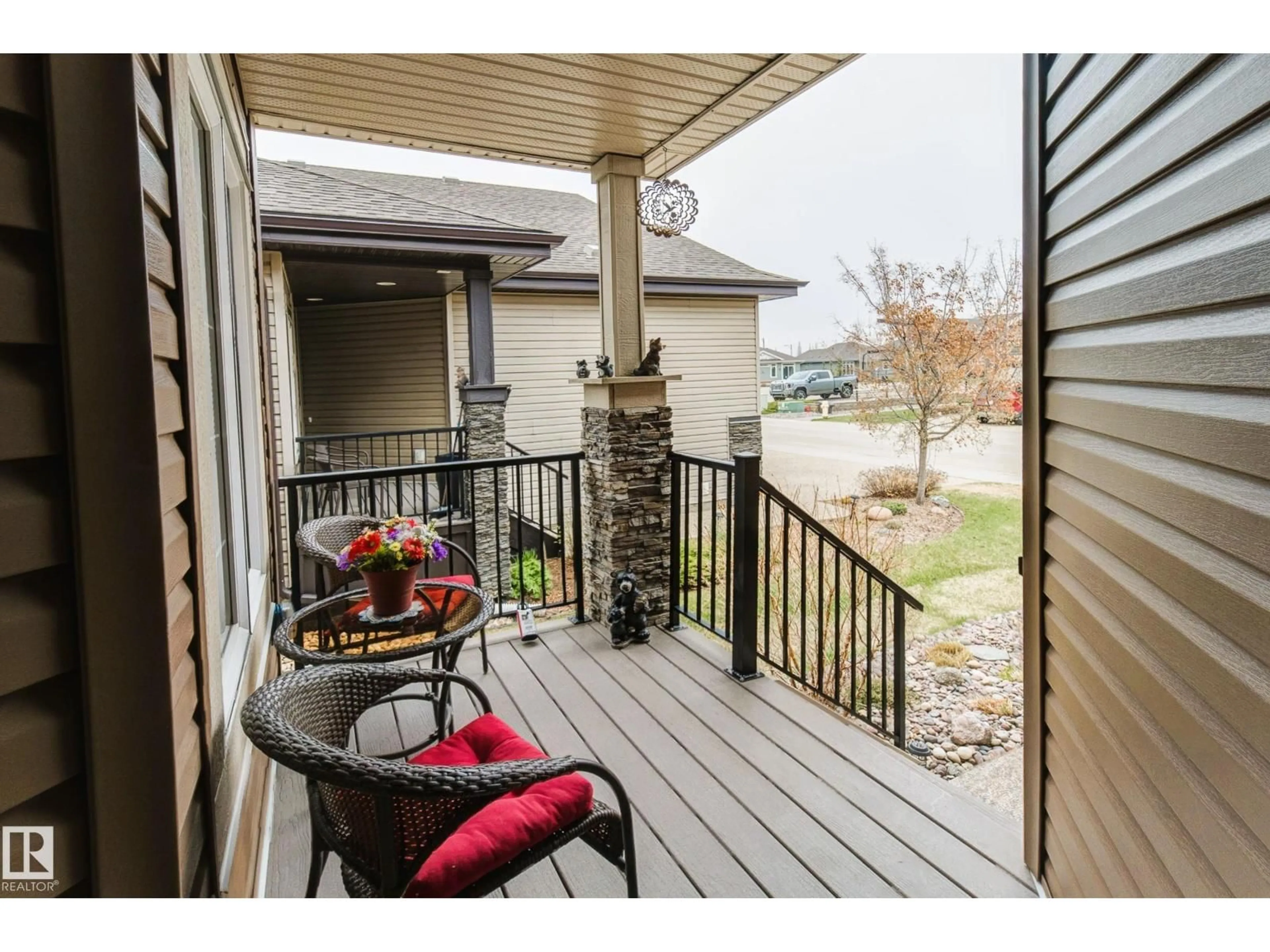 Patio, water/lake/river/ocean view for #210 - 210 HEATHERGLEN DR, Spruce Grove Alberta T7X0R6