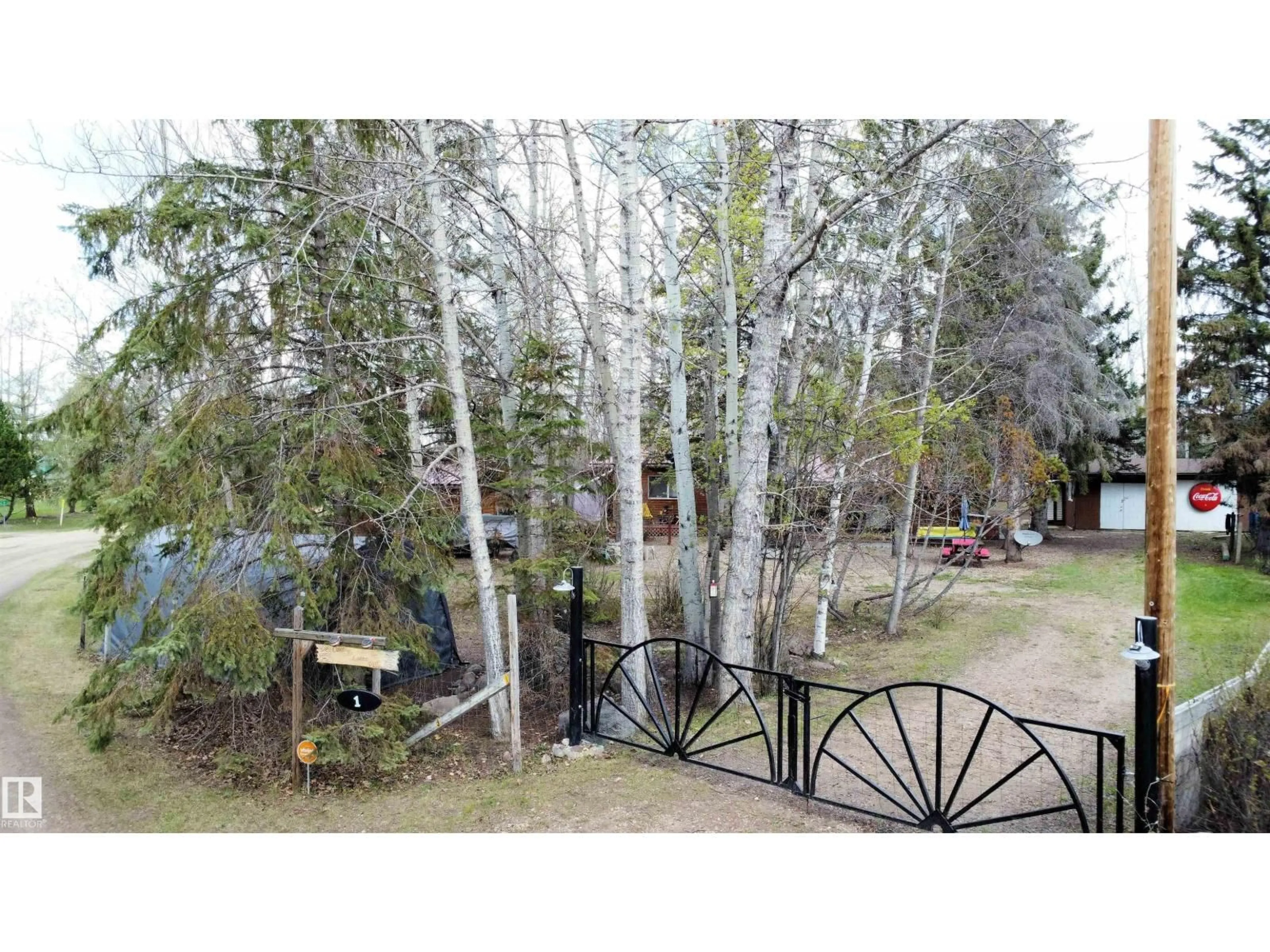 A pic from outside/outdoor area/front of a property/back of a property/a pic from drone, forest/trees view for 23303 TWP ROAD 590, Rural Westlock County Alberta T6G0J2