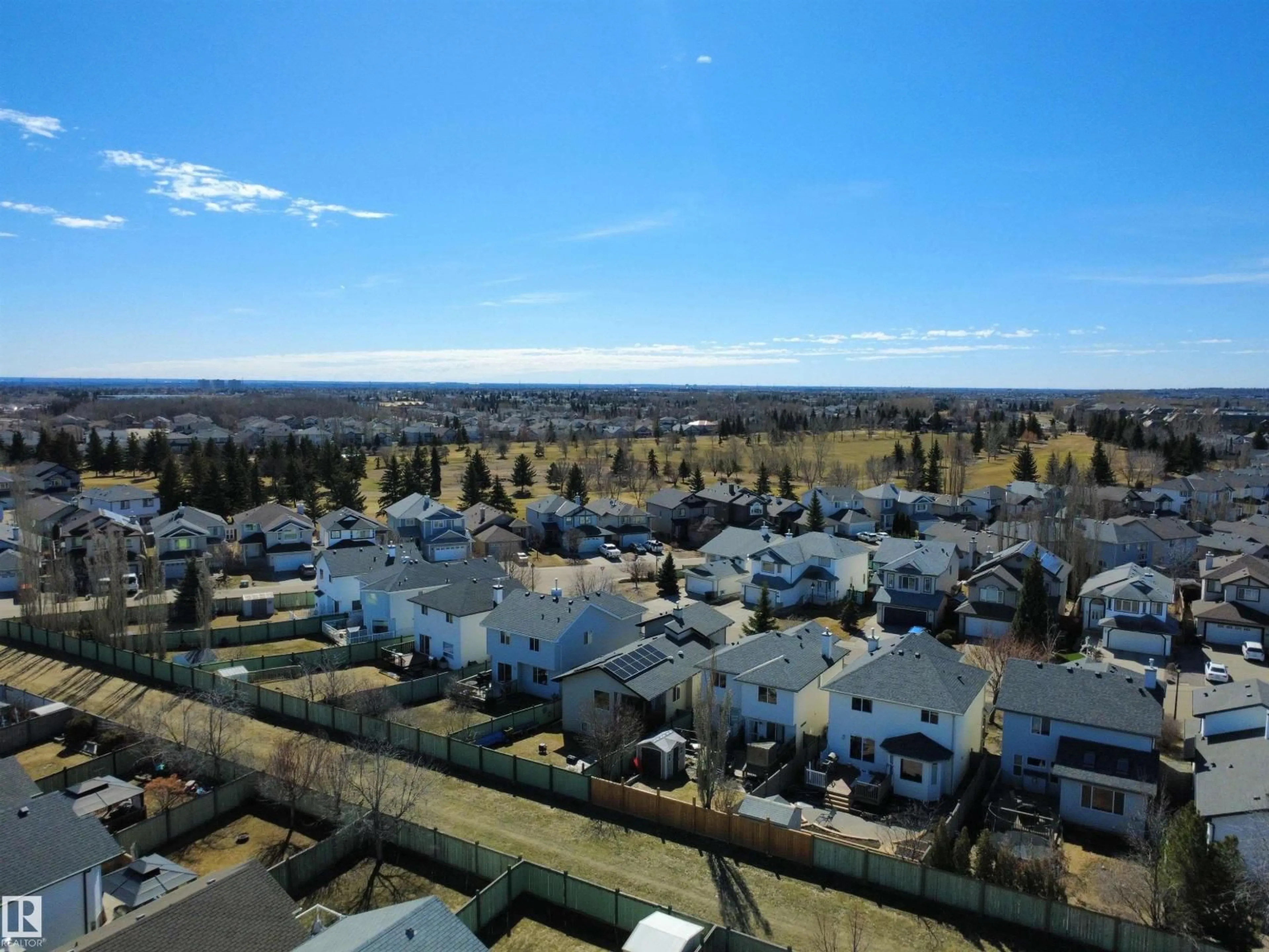 A pic from outside/outdoor area/front of a property/back of a property/a pic from drone, city buildings view from balcony for 21113 92A AV, Edmonton Alberta T5T6Z2