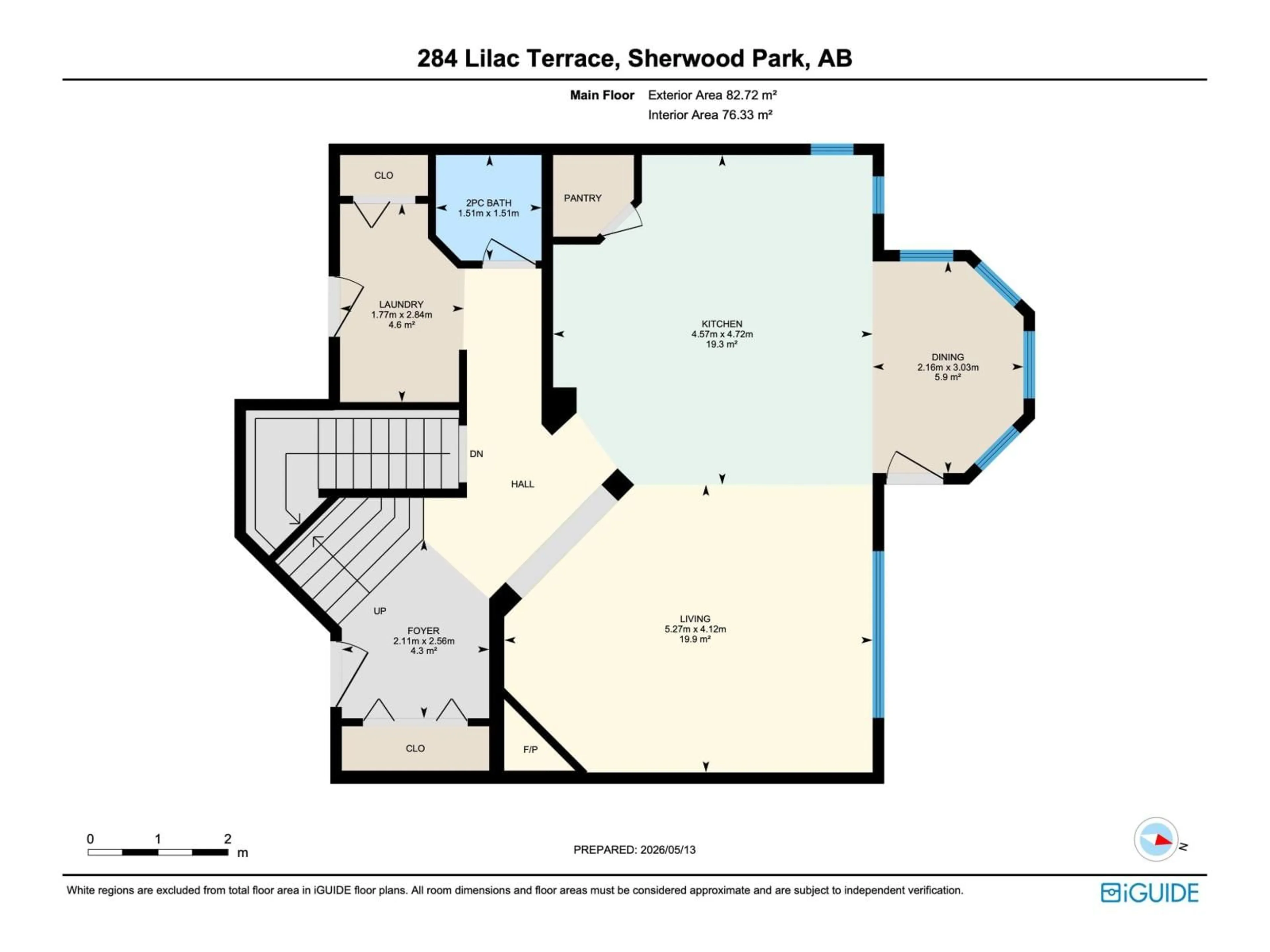 Floor plan for 284 LILAC TR, Sherwood Park Alberta T8H1Z2