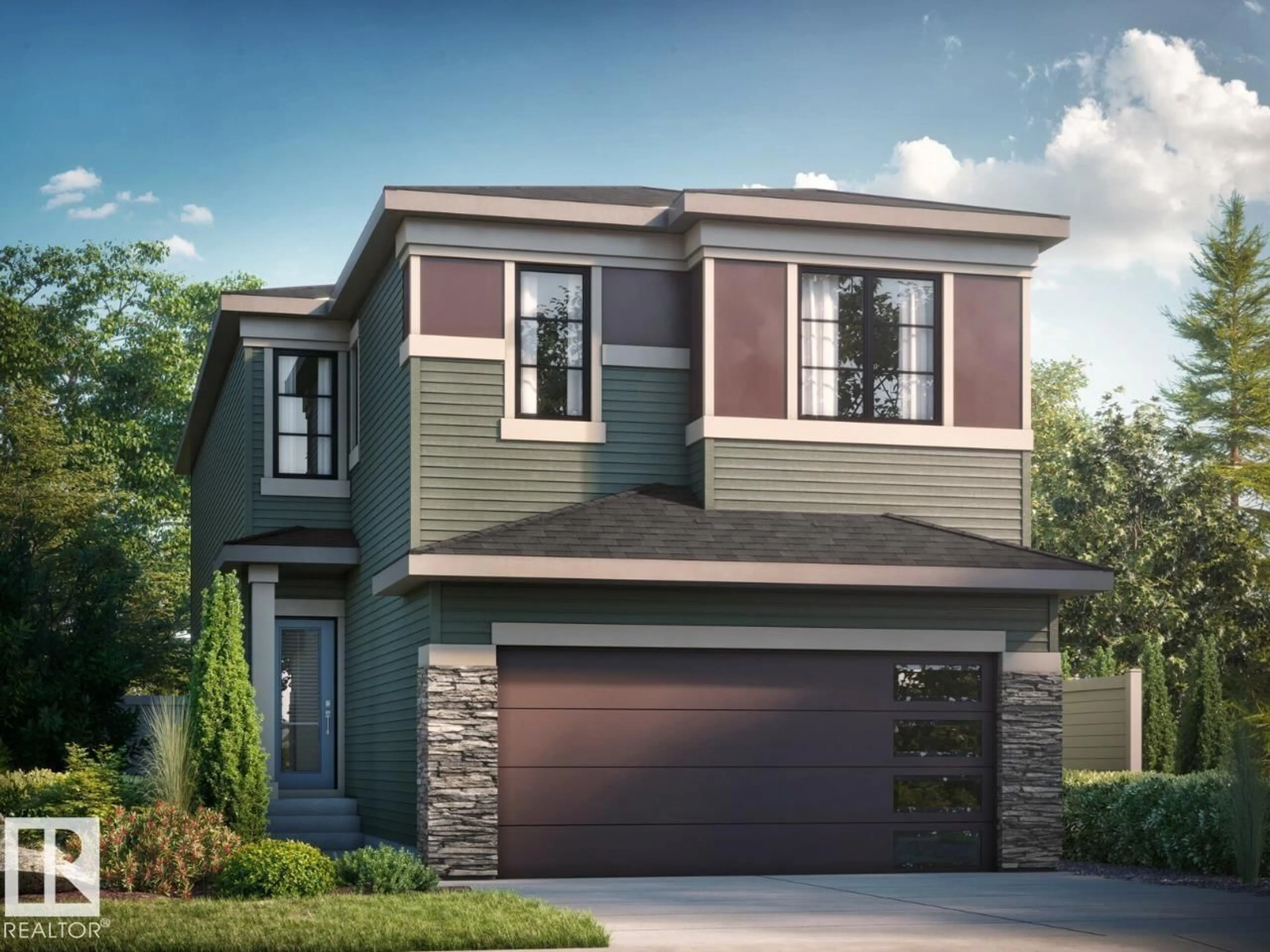 Home with brick exterior material, street for 17332 5TH ST, Edmonton Alberta T5Y6G4