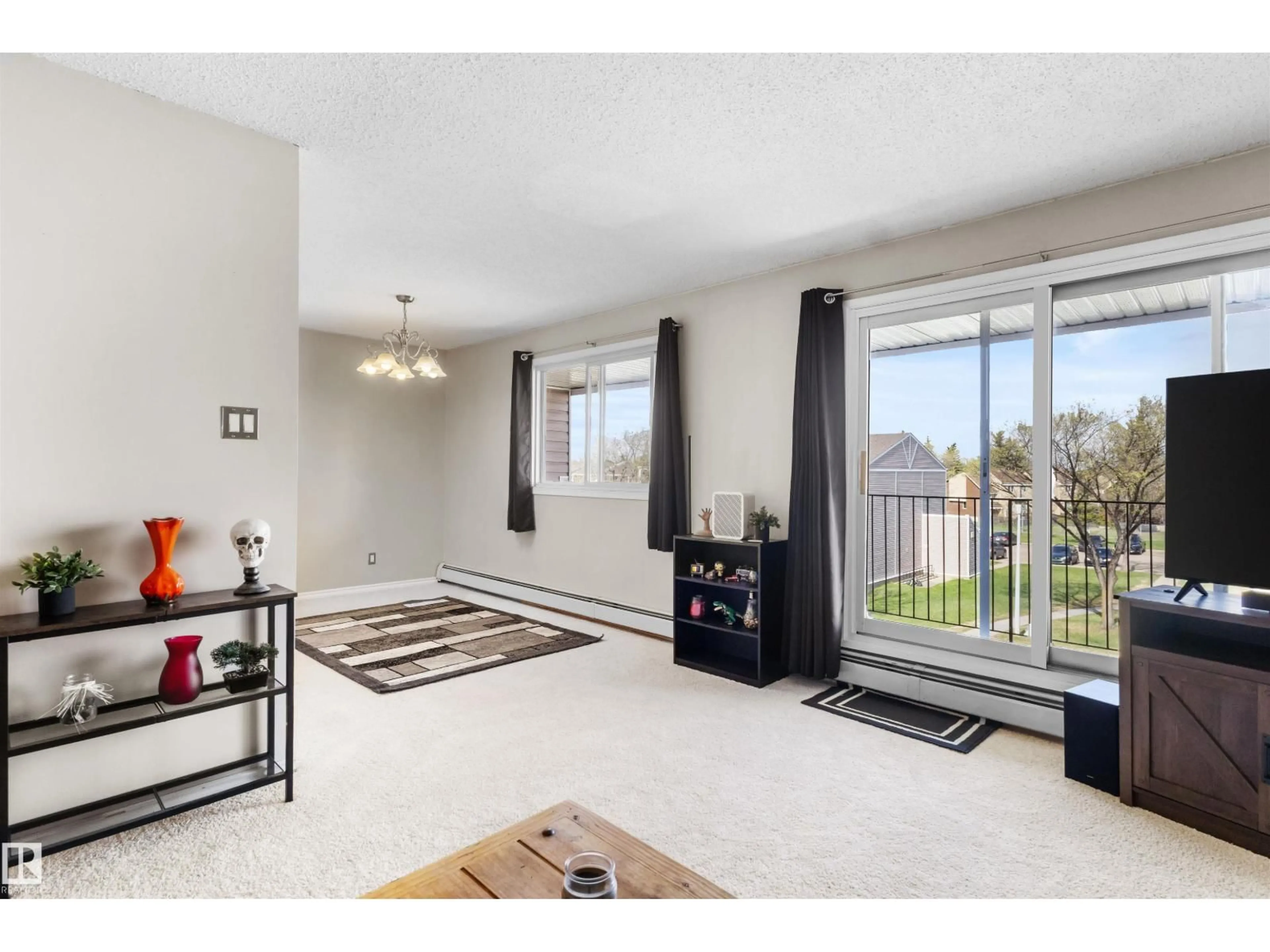 Living room with furniture, unknown for #6 - 3803 76 ST, Edmonton Alberta T6K2P9