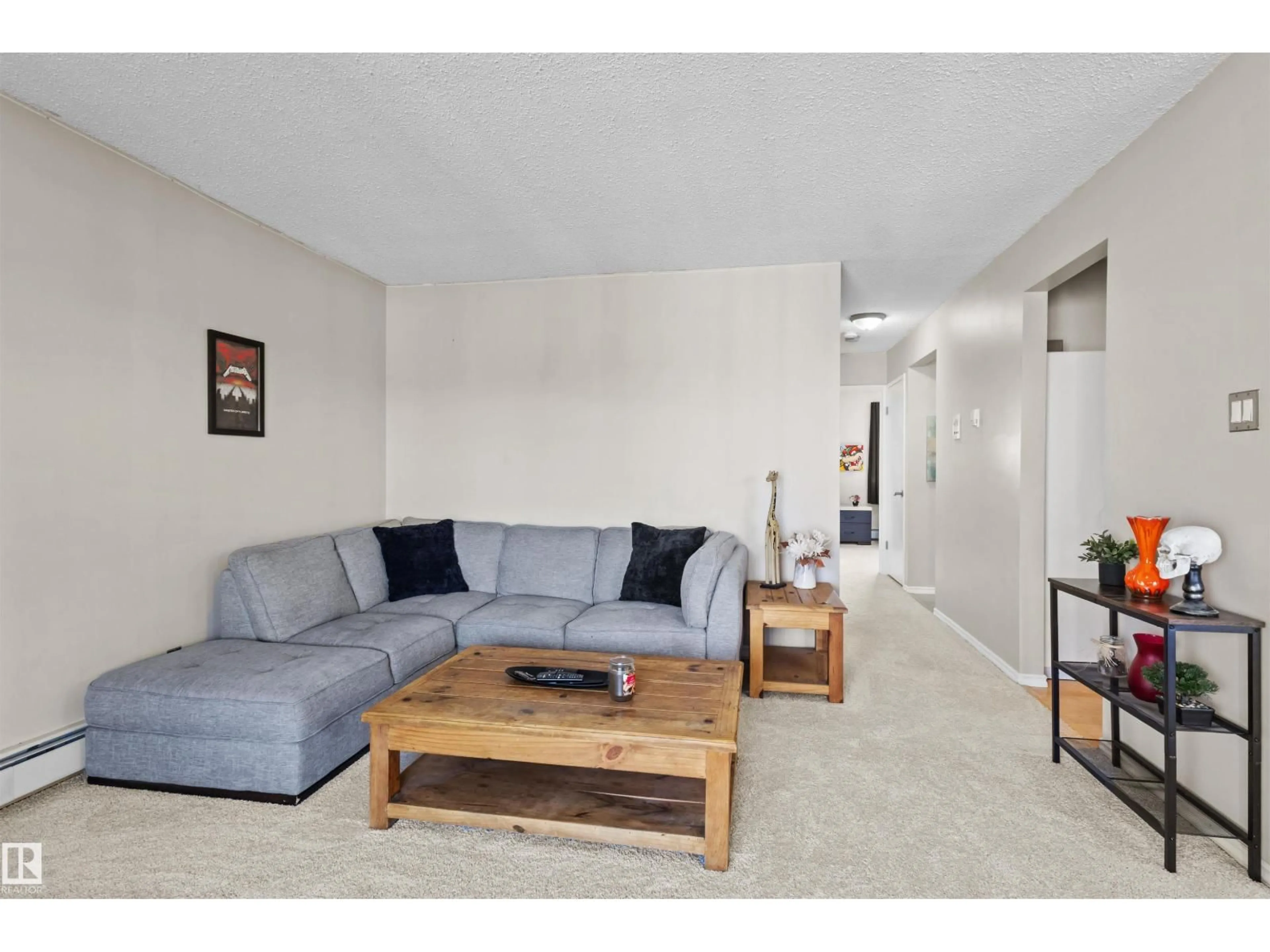 Living room with furniture, unknown for #6 - 3803 76 ST, Edmonton Alberta T6K2P9
