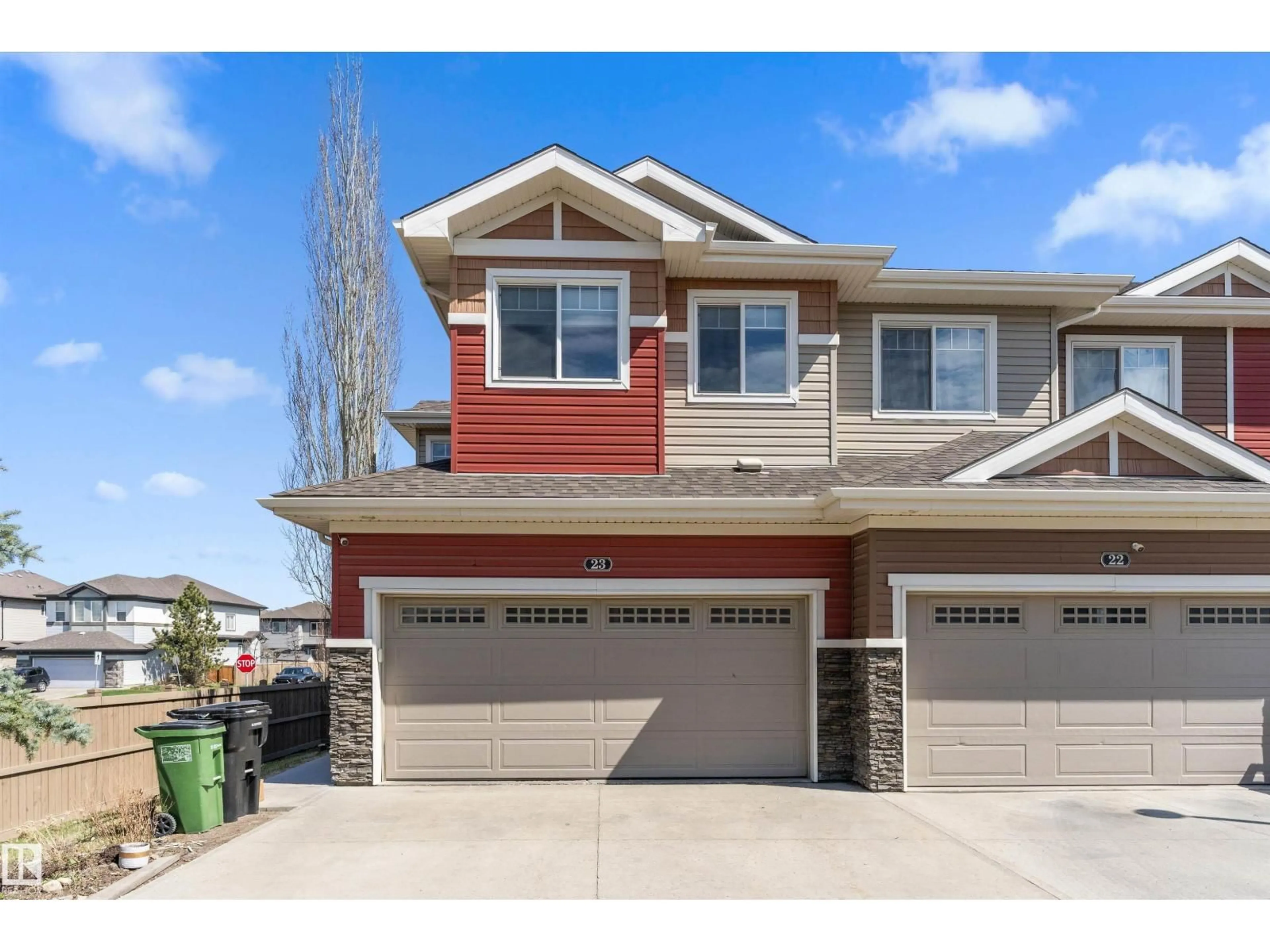Home with vinyl exterior material, street for #23 - 3103 HILTON DR, Edmonton Alberta T6M0R3