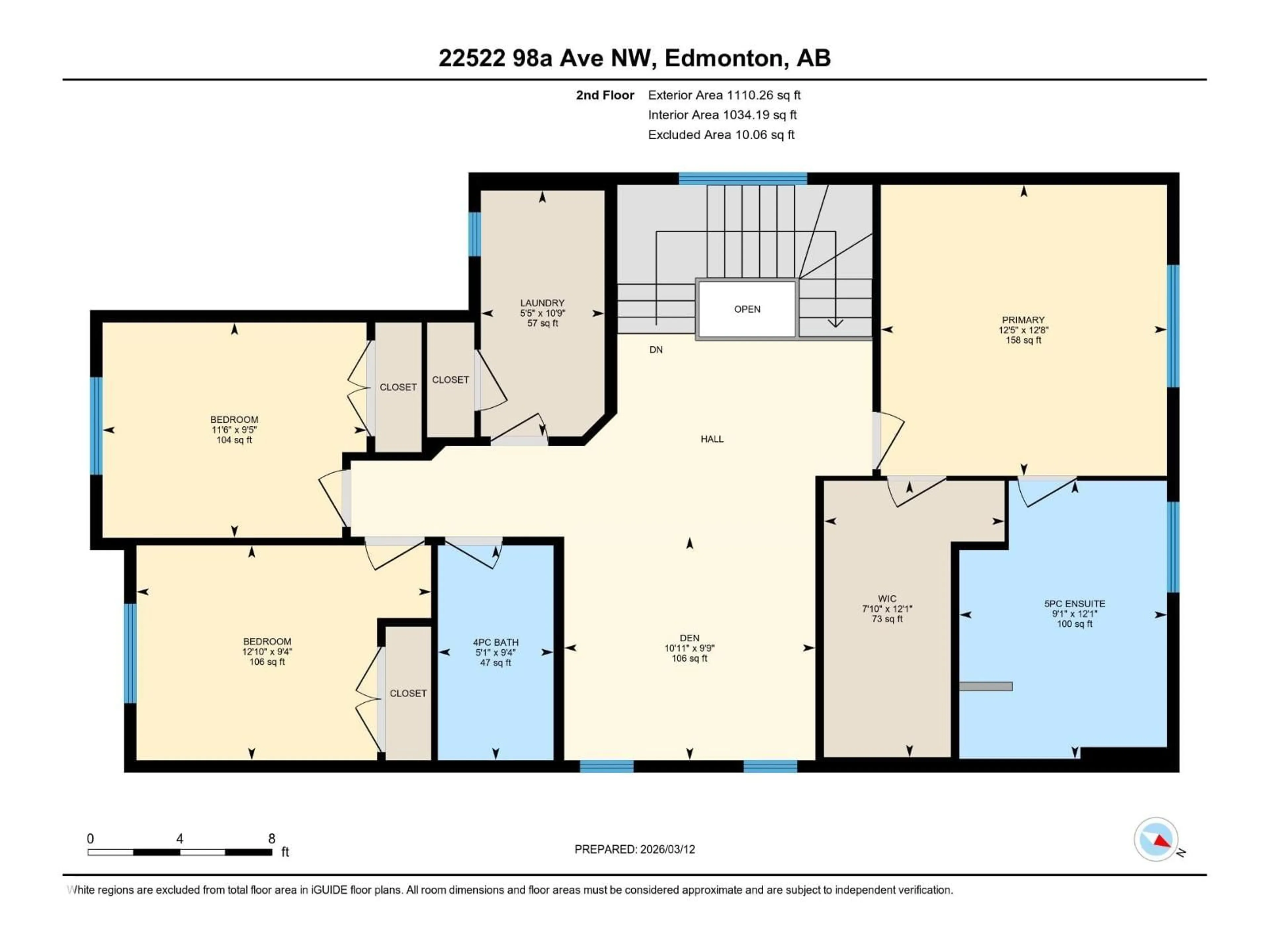Floor plan for 22522 98A AV, Edmonton Alberta T5T7C1
