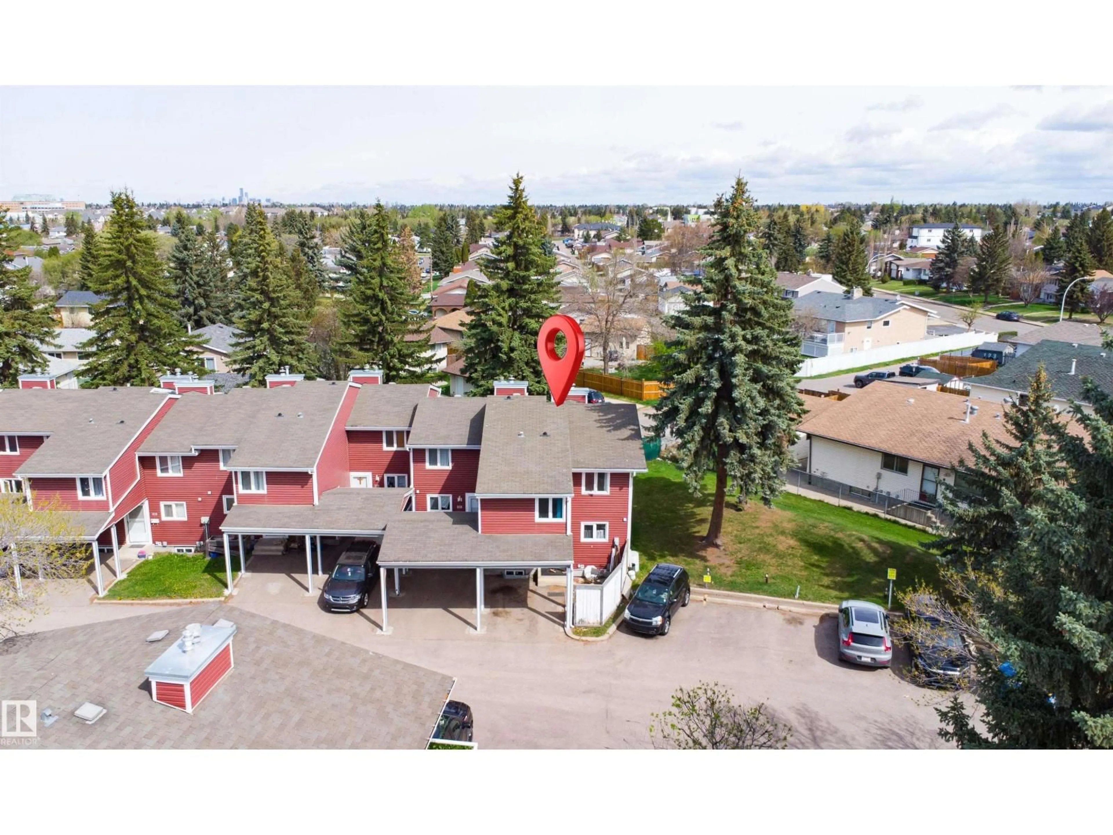 A pic from outside/outdoor area/front of a property/back of a property/a pic from drone, unknown for 54 - 1904 48 ST, Edmonton Alberta T6L5H3