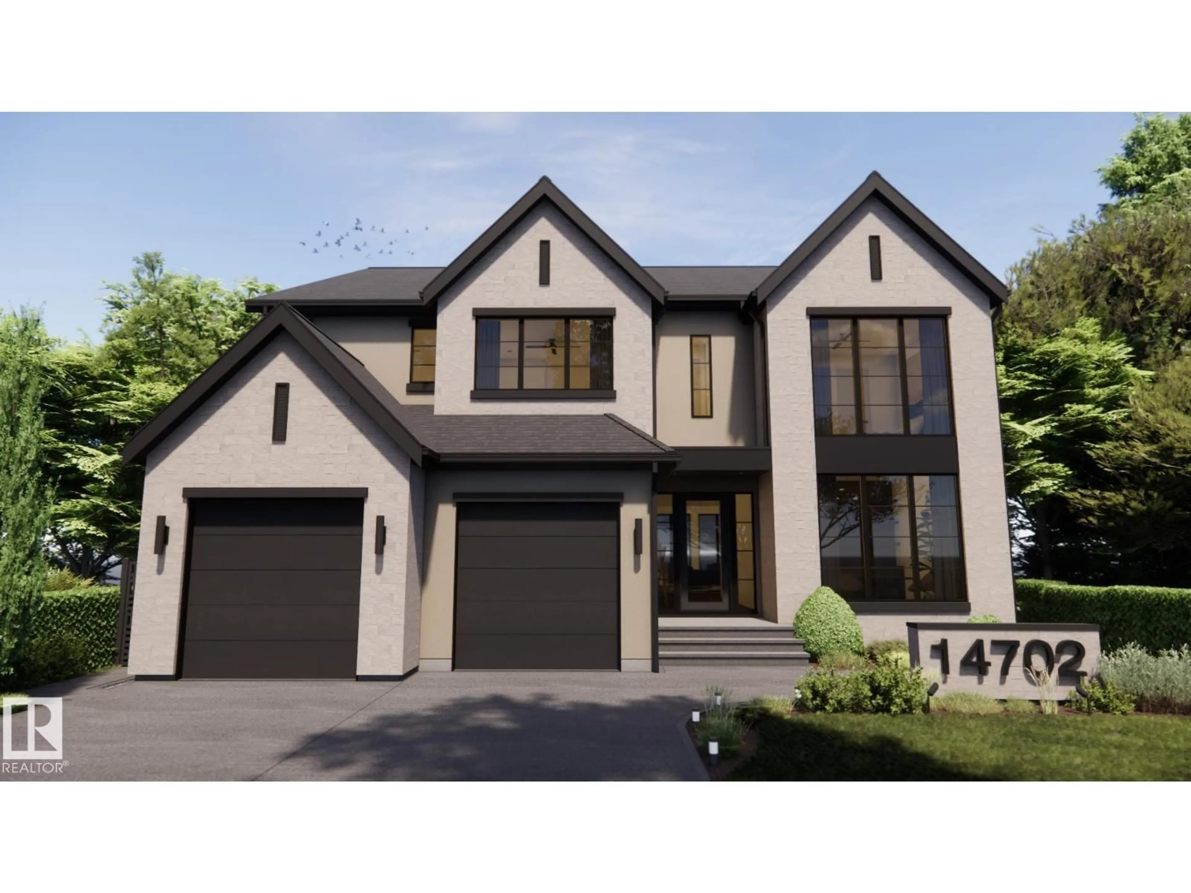 Home with brick exterior material, street for 14702 PARK DR, Edmonton Alberta T5R5V4