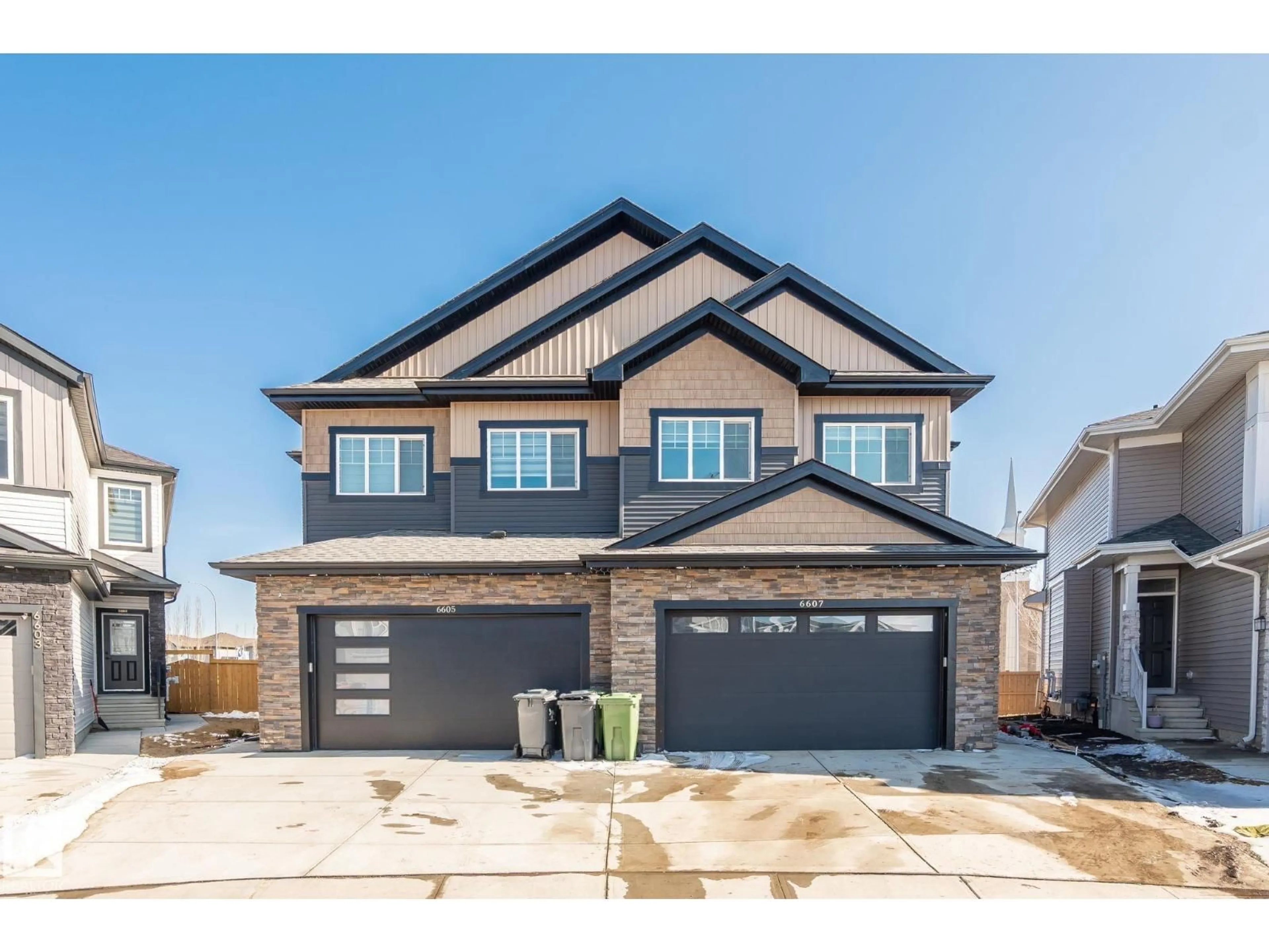 Home with brick exterior material, street for 6607 50A AV, Beaumont Alberta T4X3A8