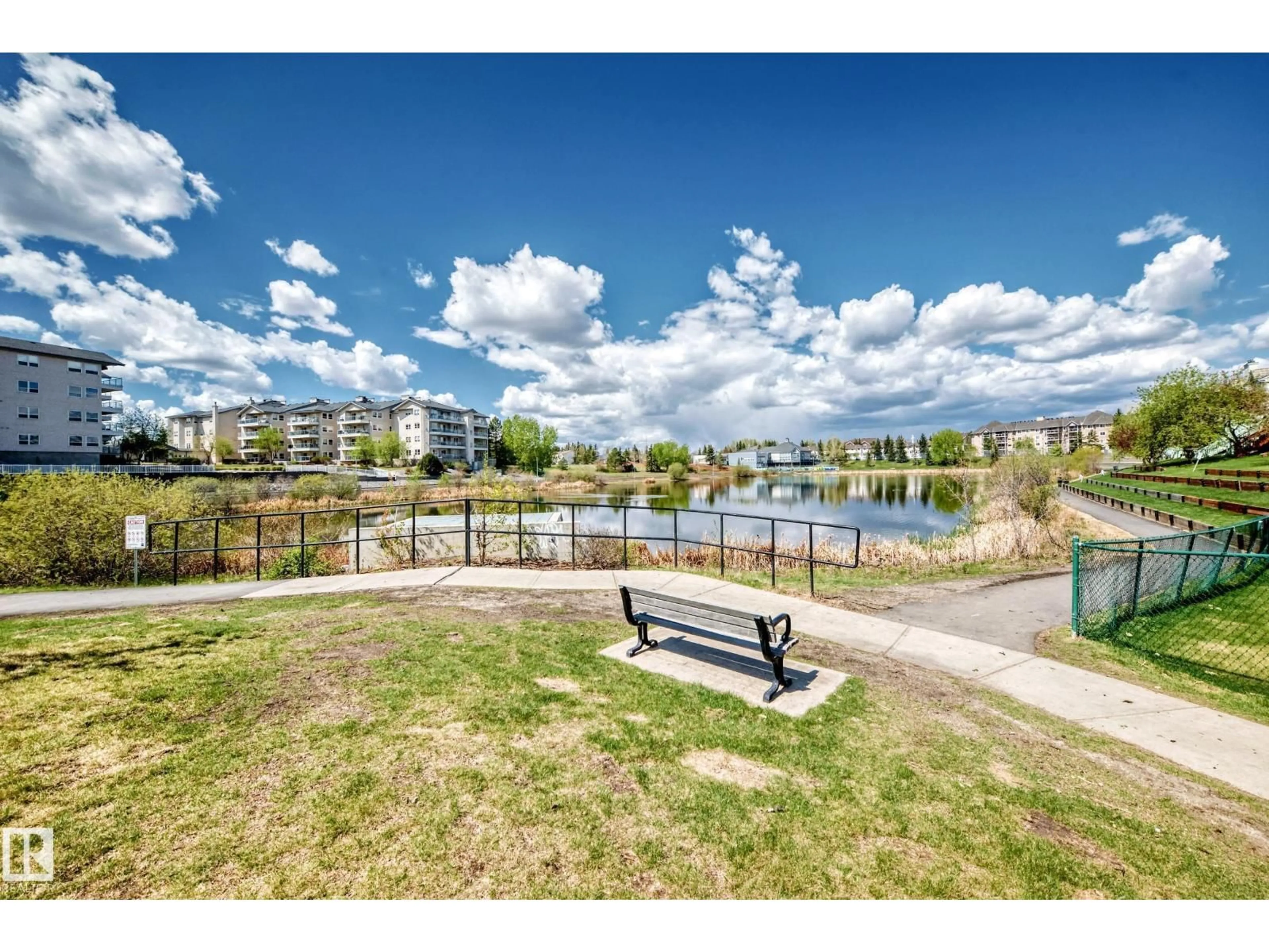 A pic from outside/outdoor area/front of a property/back of a property/a pic from drone, water/lake/river/ocean view for #28 - 9520 174 ST NW, Edmonton Alberta T5T5Z3