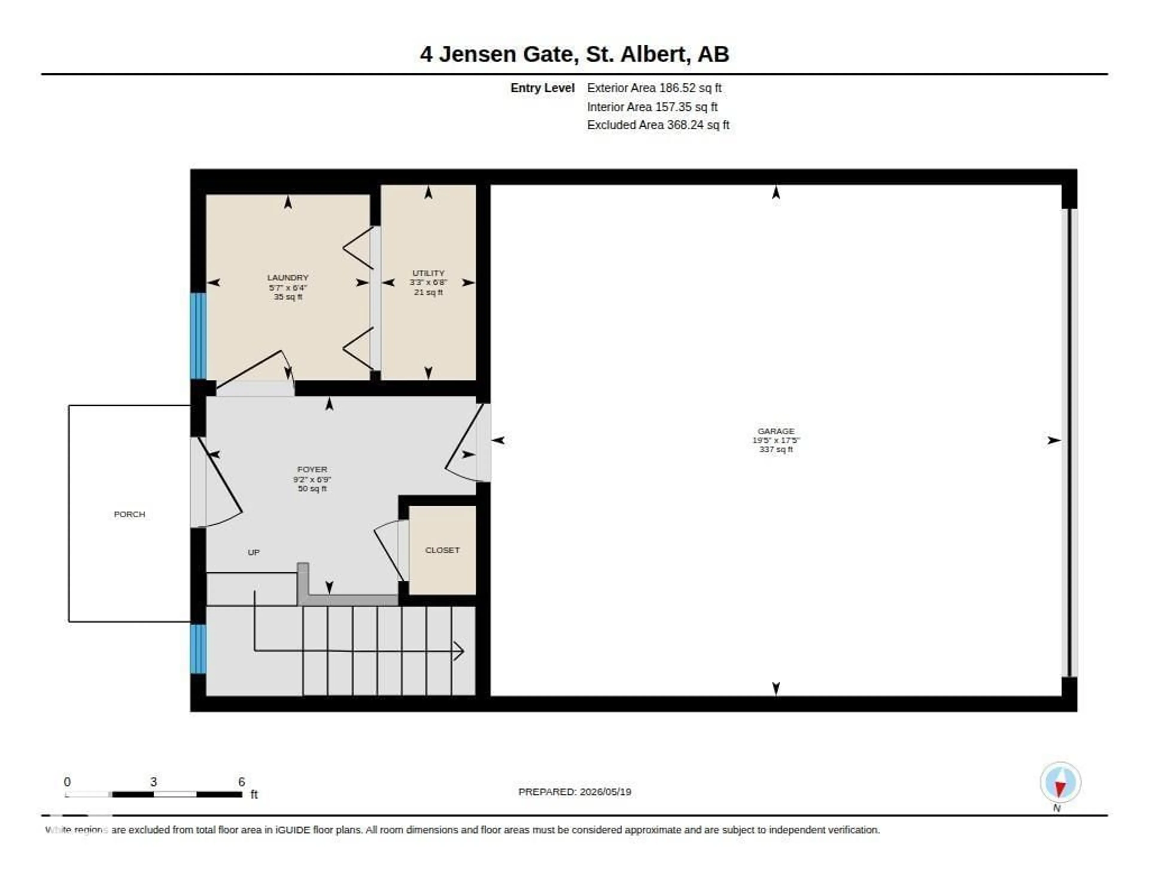 Floor plan for 4 JENSEN GA, St. Albert Alberta T8N7Y5