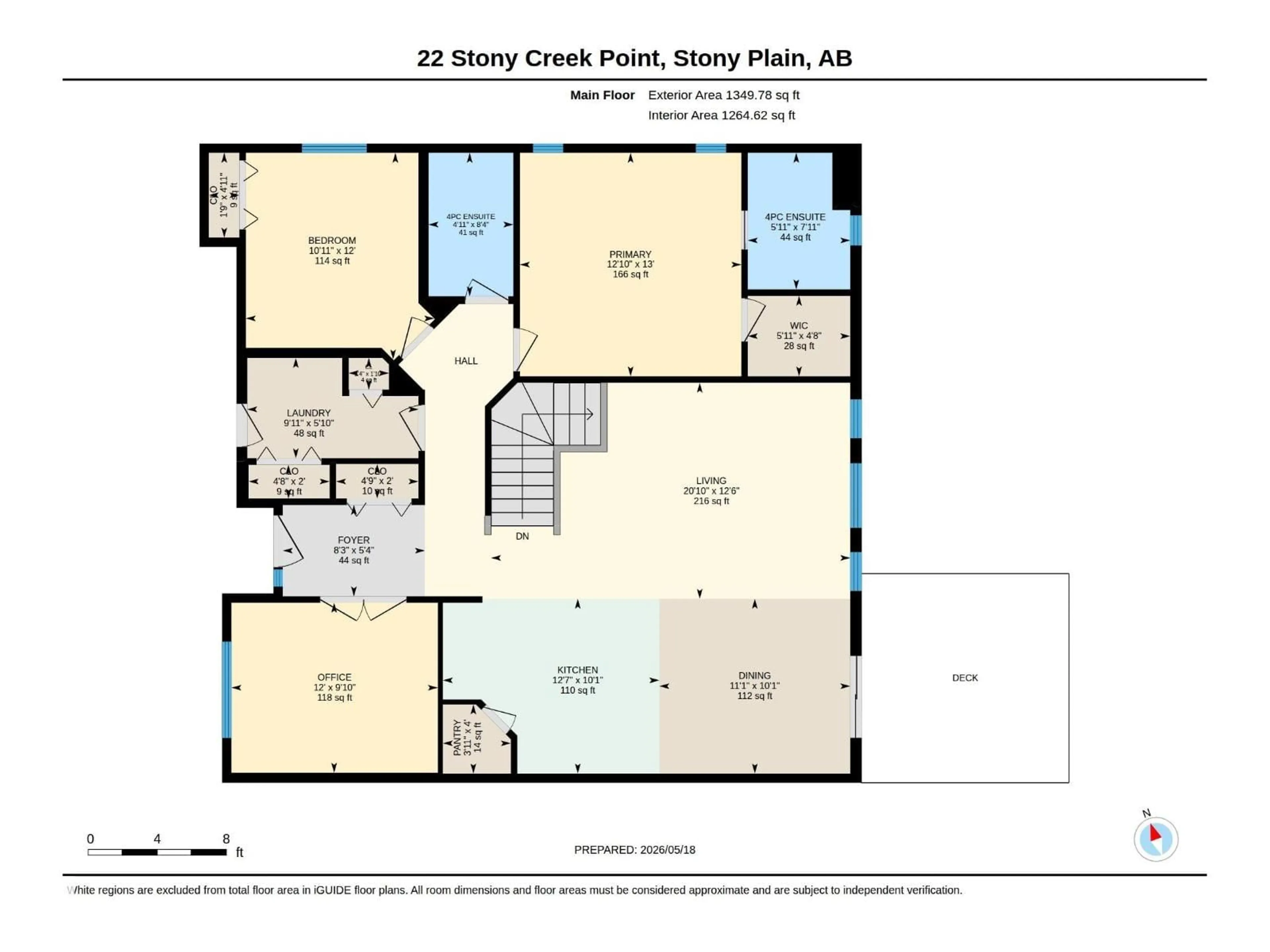 Floor plan for 22 STONY CREEK, Stony Plain Alberta T7Z2Z8