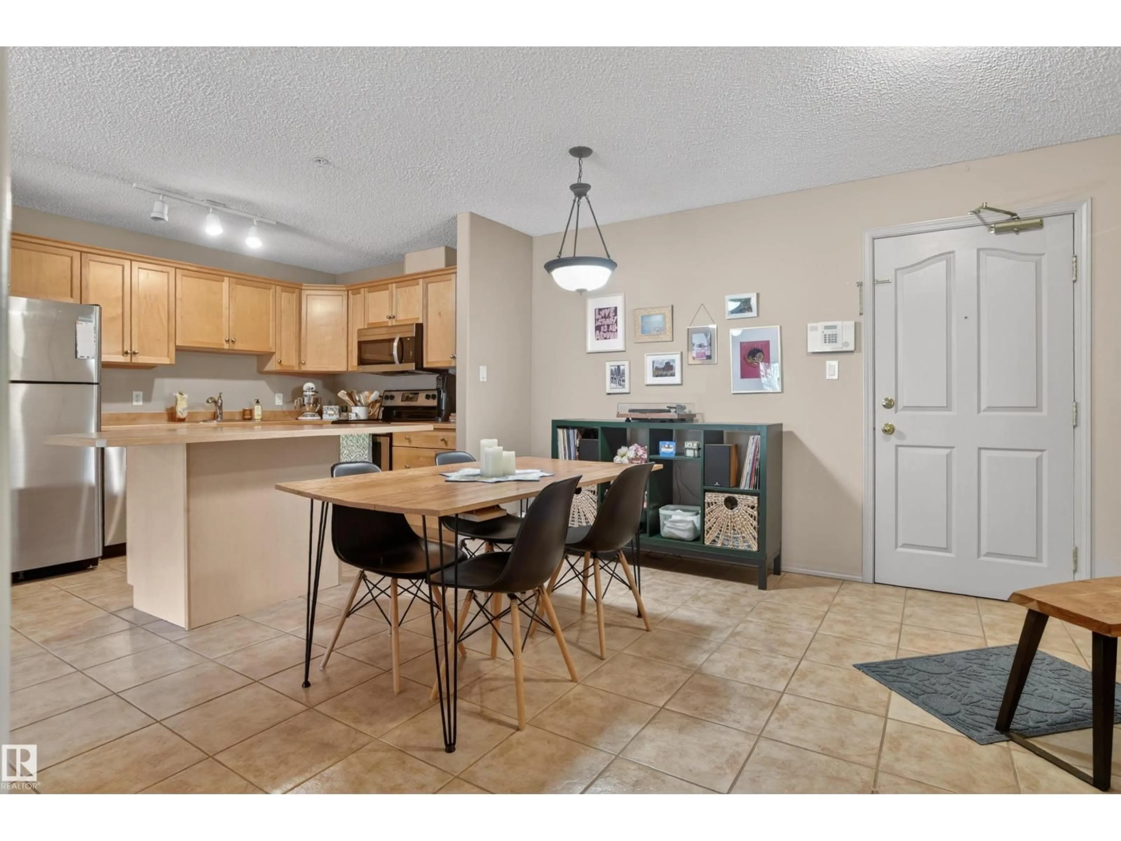 Open concept kitchen, ceramic/tile floor for #110 - 2903 RABBIT HILL RD, Edmonton Alberta T6R3A3