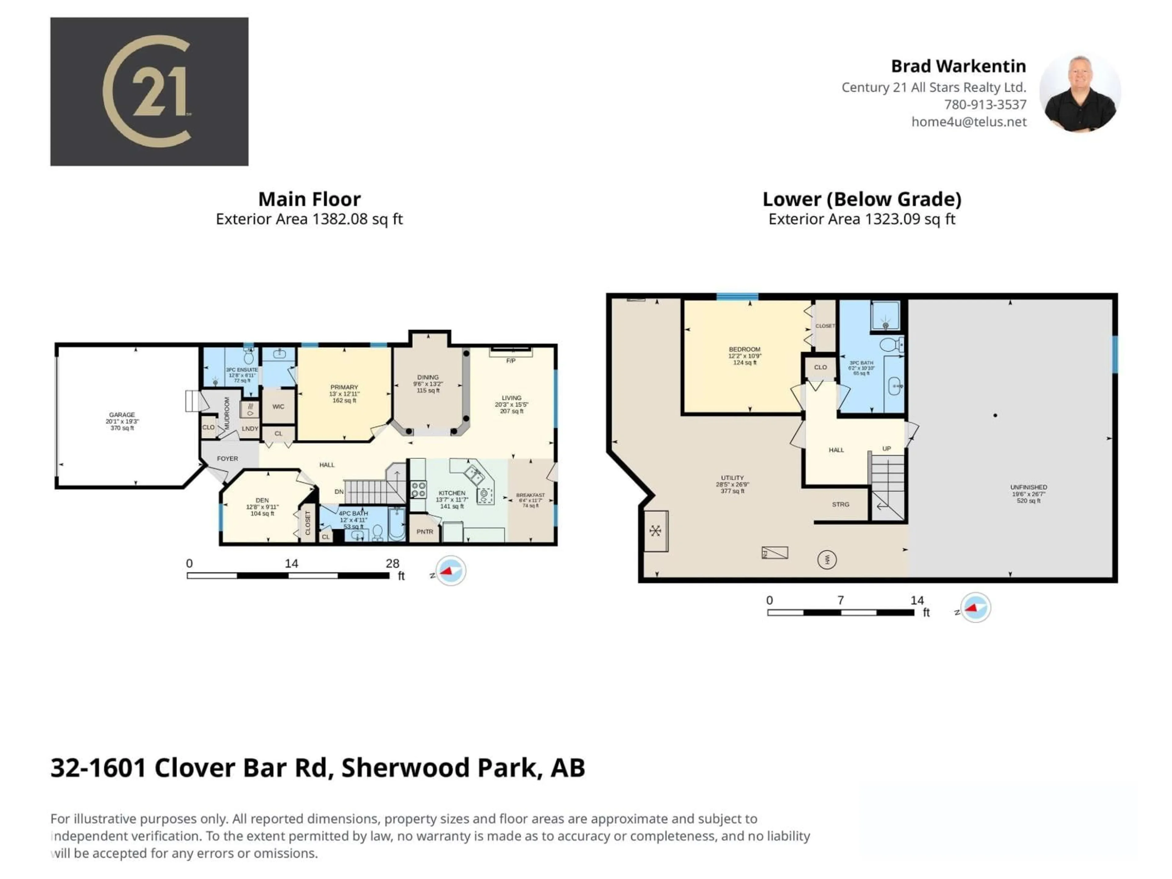 Floor plan for #32 - 1601 CLOVER BAR RD, Sherwood Park Alberta T8A5Y8