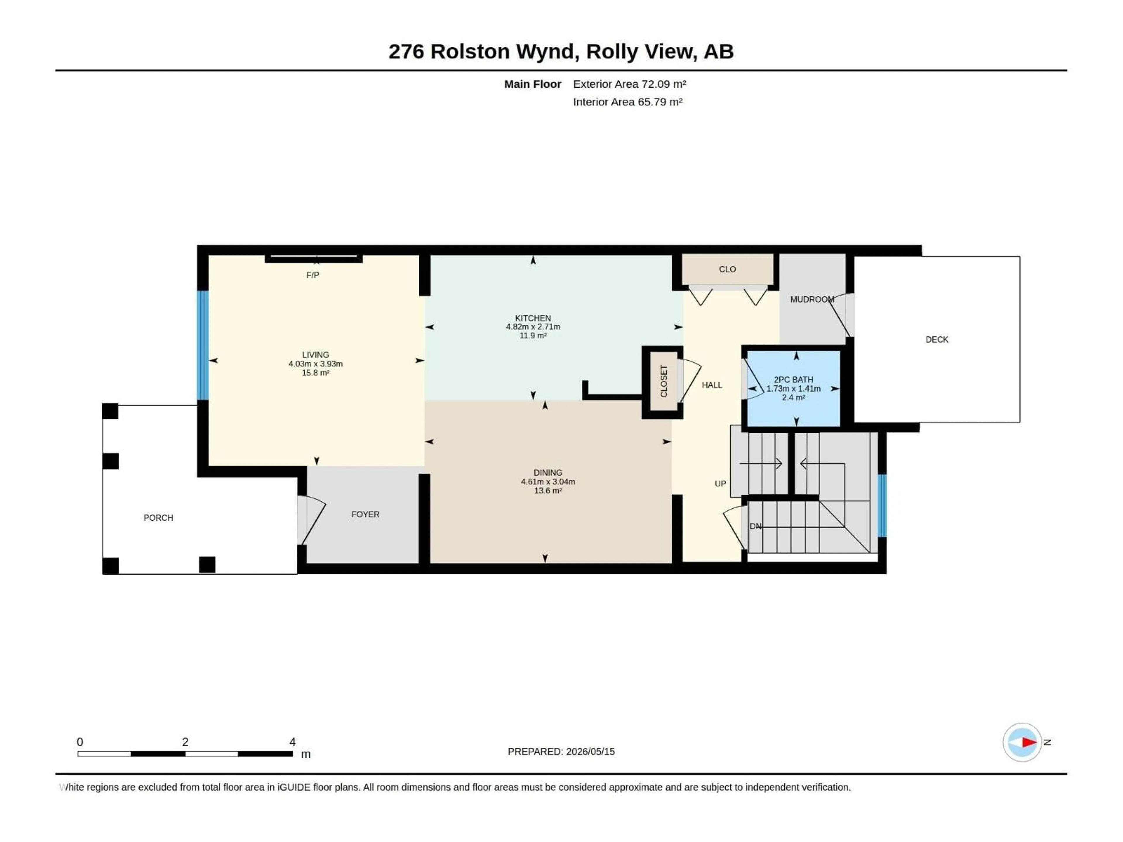 Floor plan for 276 ROLSTON WD, Leduc Alberta T9E1L1