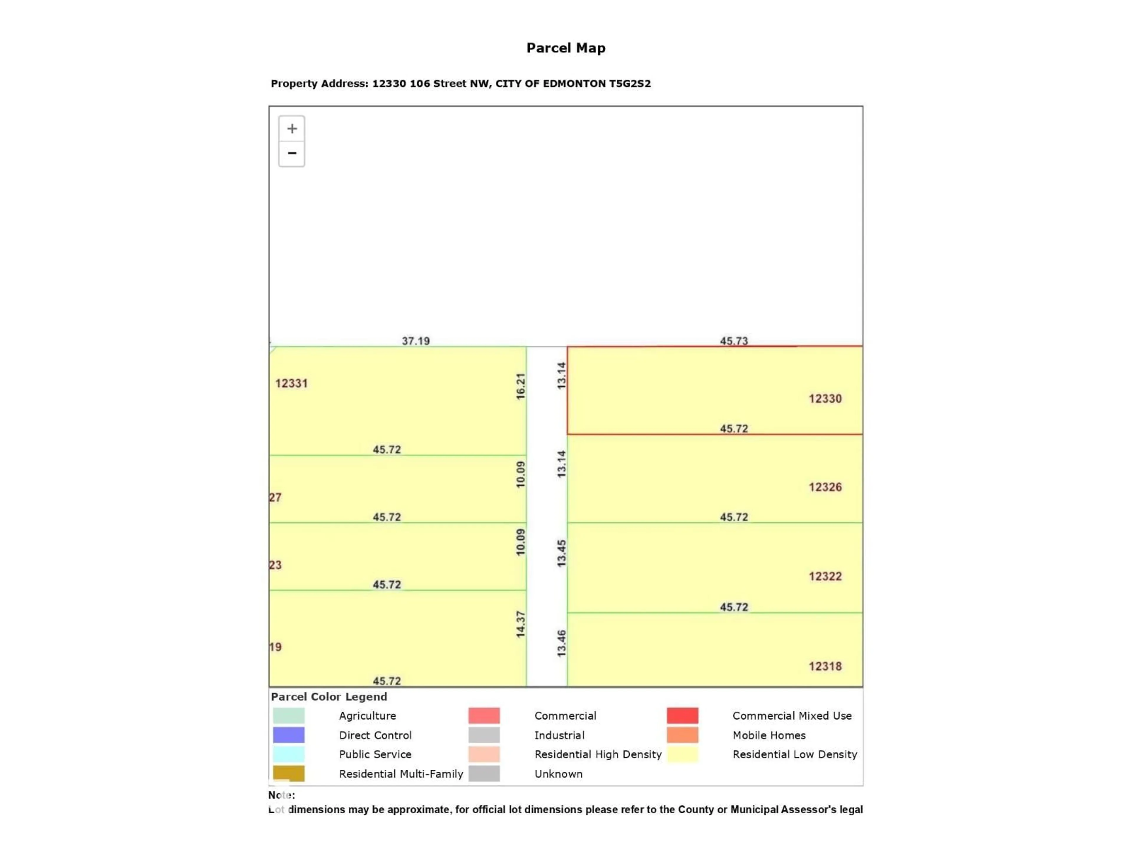 Floor plan for 12330 106 ST, Edmonton Alberta T5G2S2