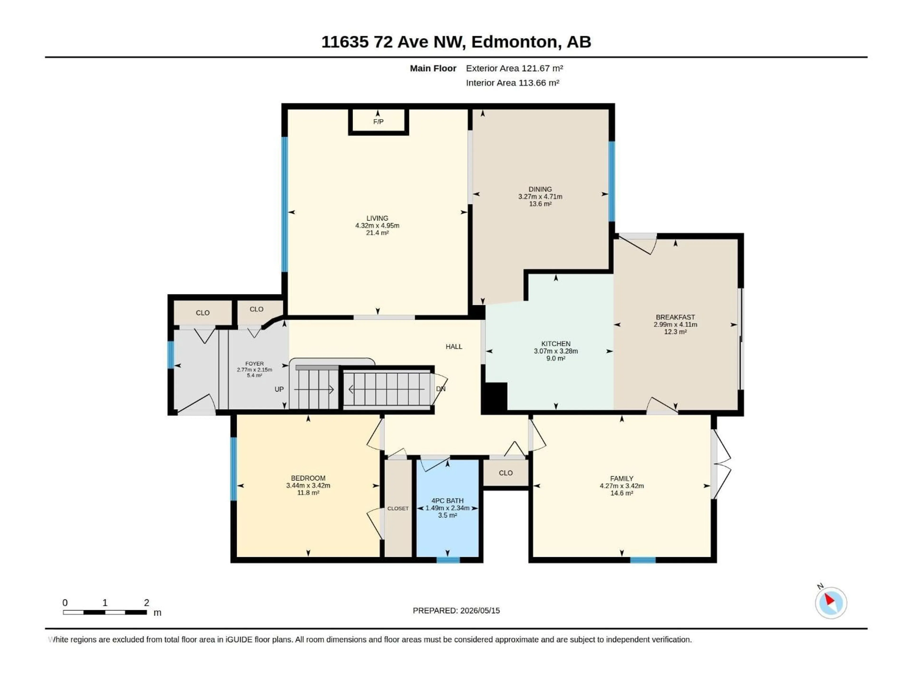 Floor plan for 11635 72 AV, Edmonton Alberta T6G0B9