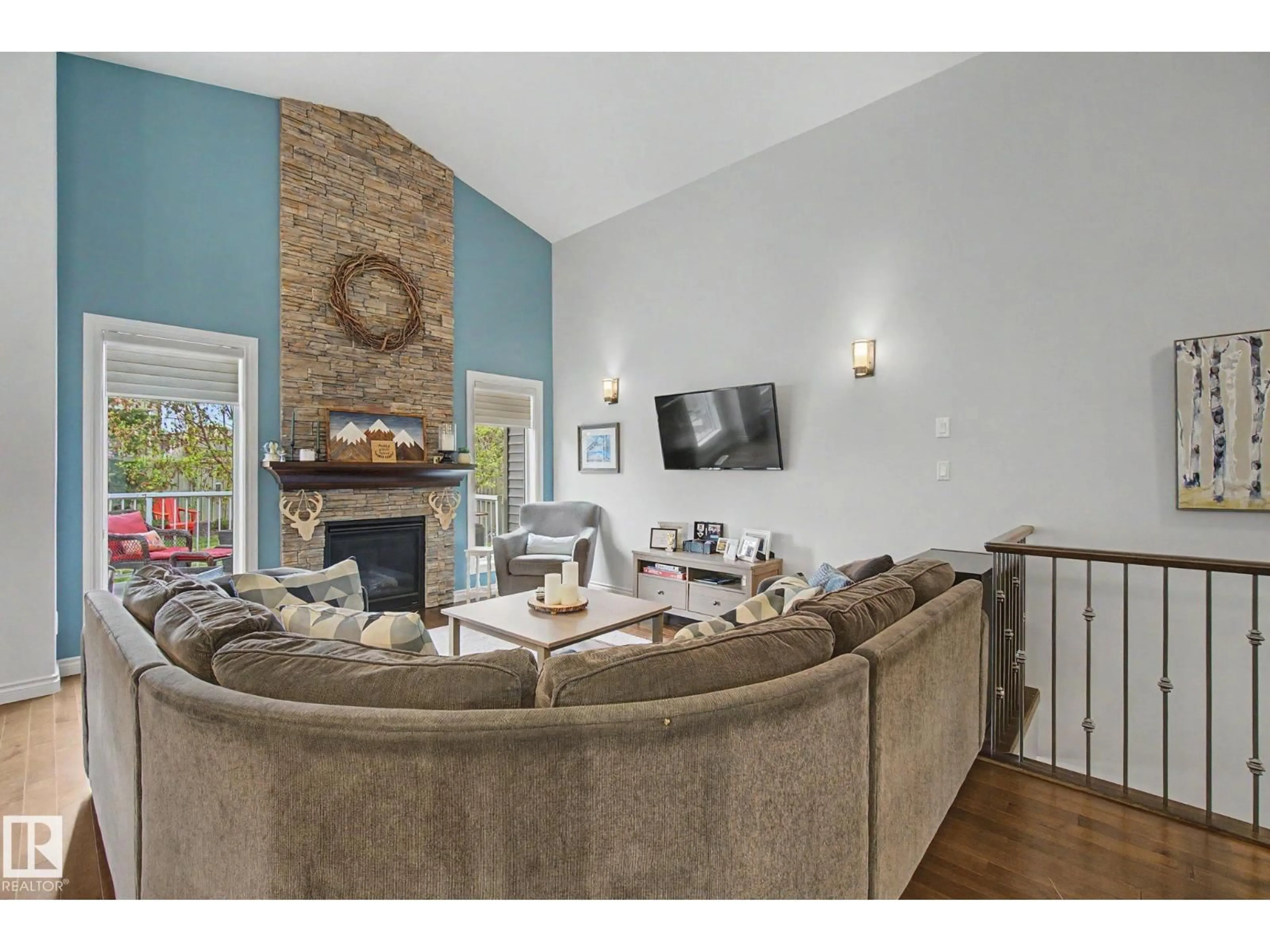 Living room with furniture, unknown for 3433 WEST LANDING LD, Edmonton Alberta T6W0T4