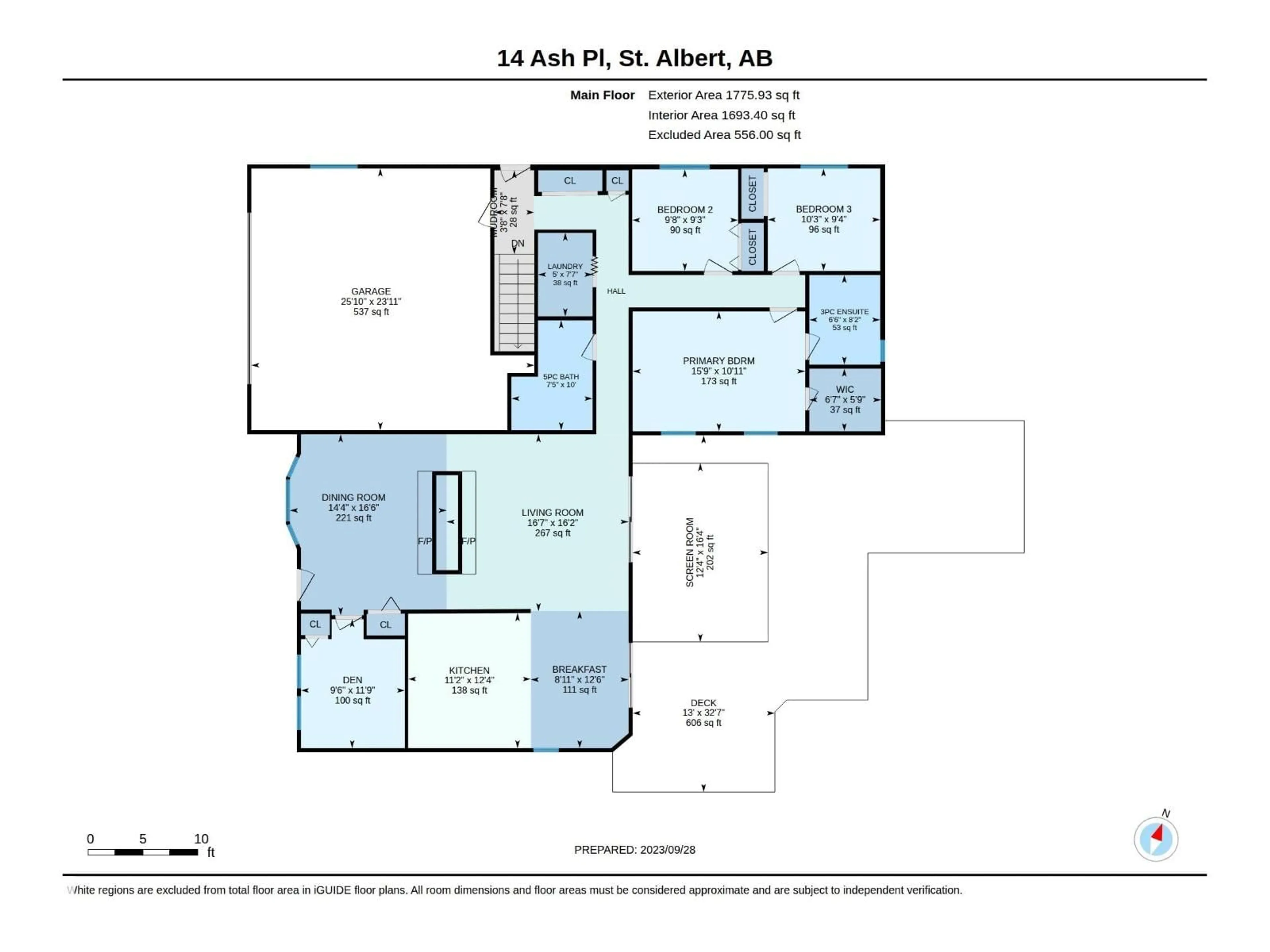 Floor plan for 14 ASH PL, St. Albert Alberta T8N3J5